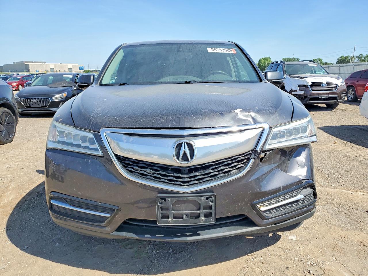 2014 Acura Mdx Charcoal vin: 5FRYD4H28EB027443