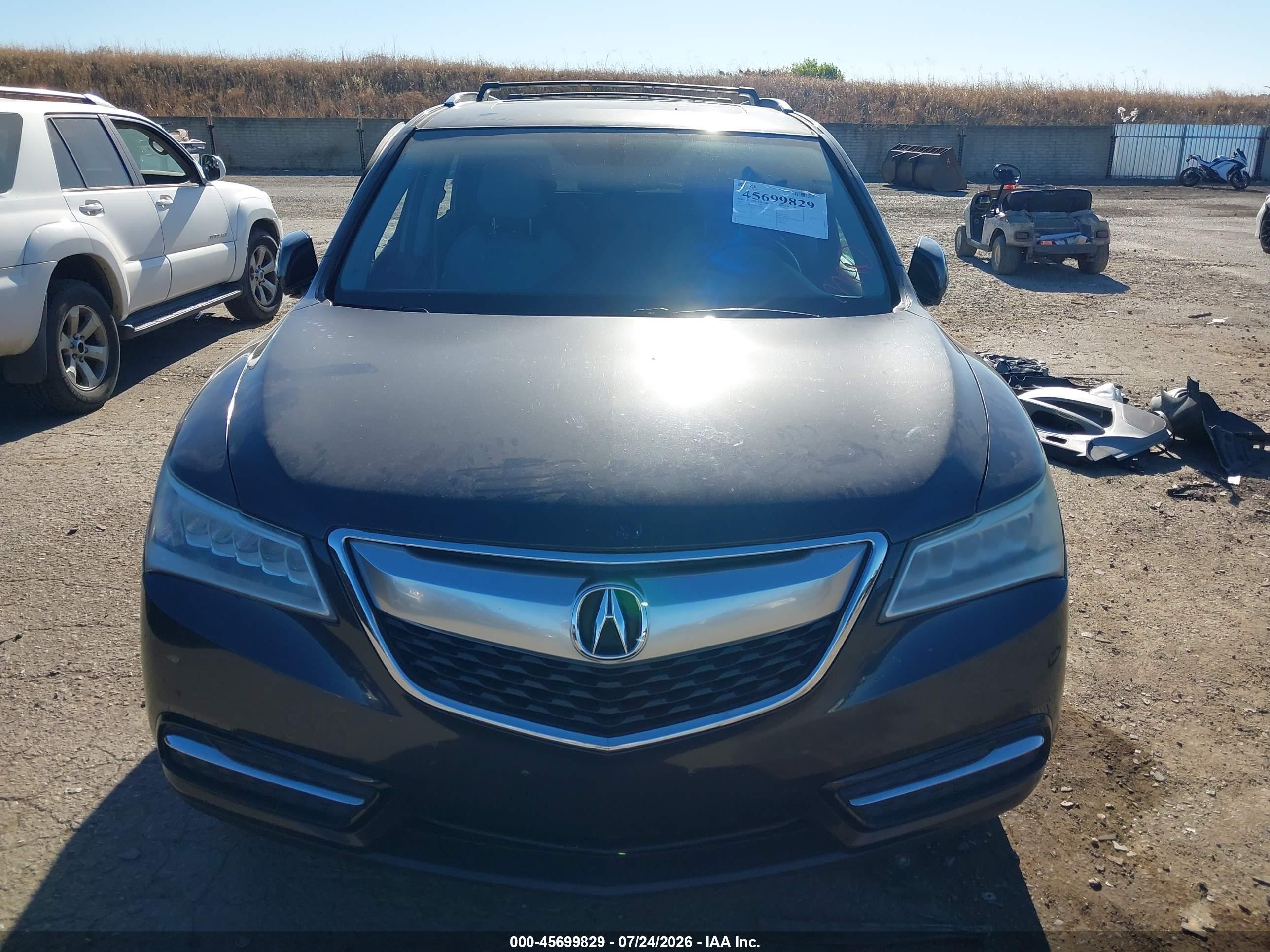 2014 Acura Mdx   Black vin: 5FRYD4H28EB029483