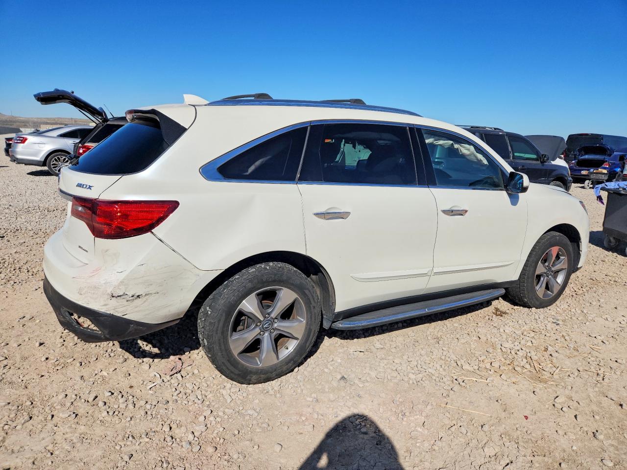 2015 Acura Mdx Белый vin: 5FRYD4H28FB002740