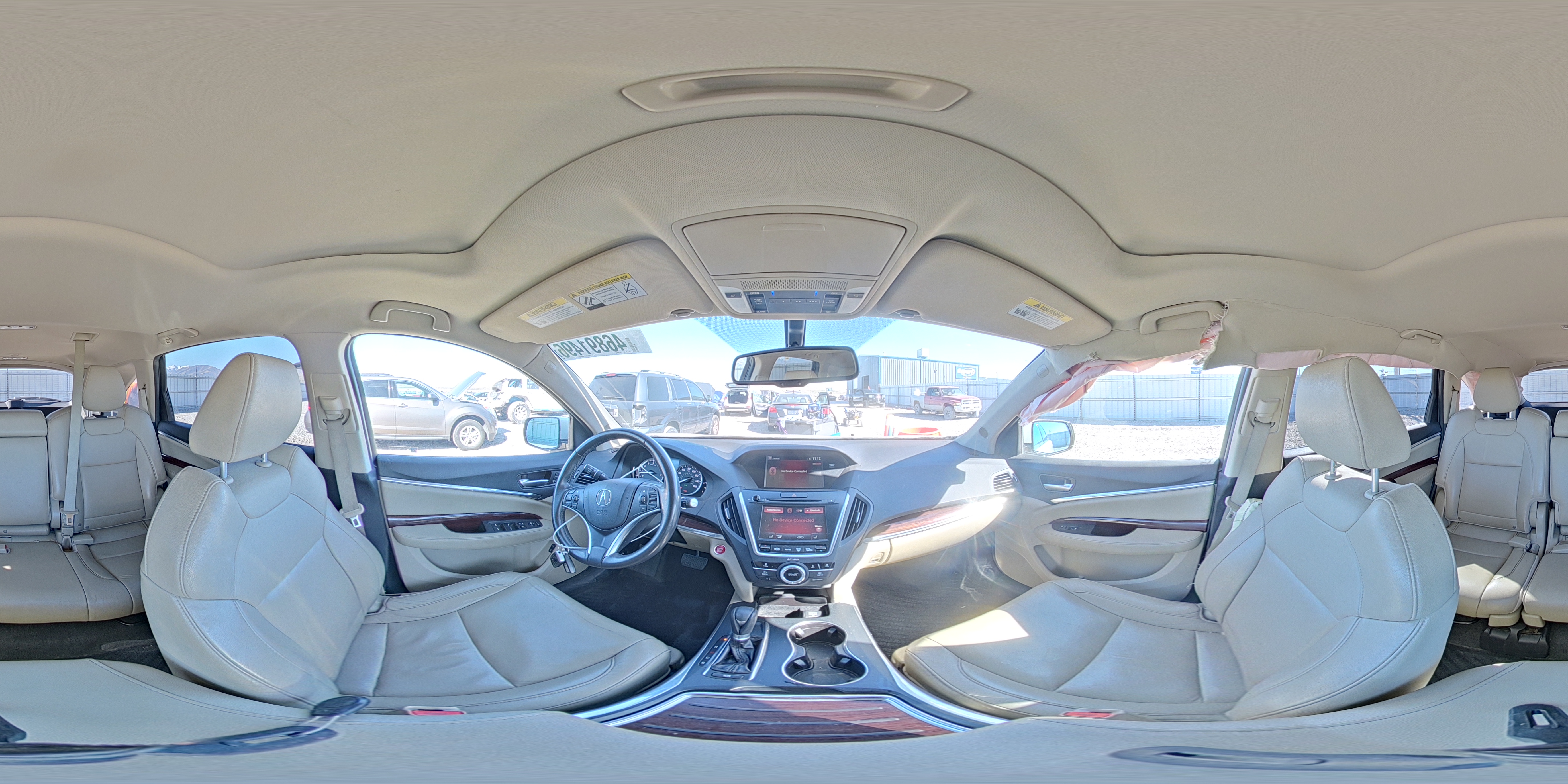 2015 Acura Mdx Белый vin: 5FRYD4H28FB002740