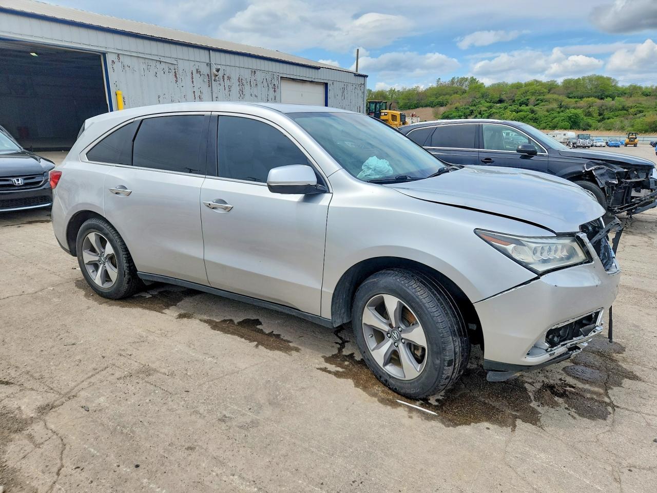 2015 Acura Mdx Silver vin: 5FRYD4H28FB010059