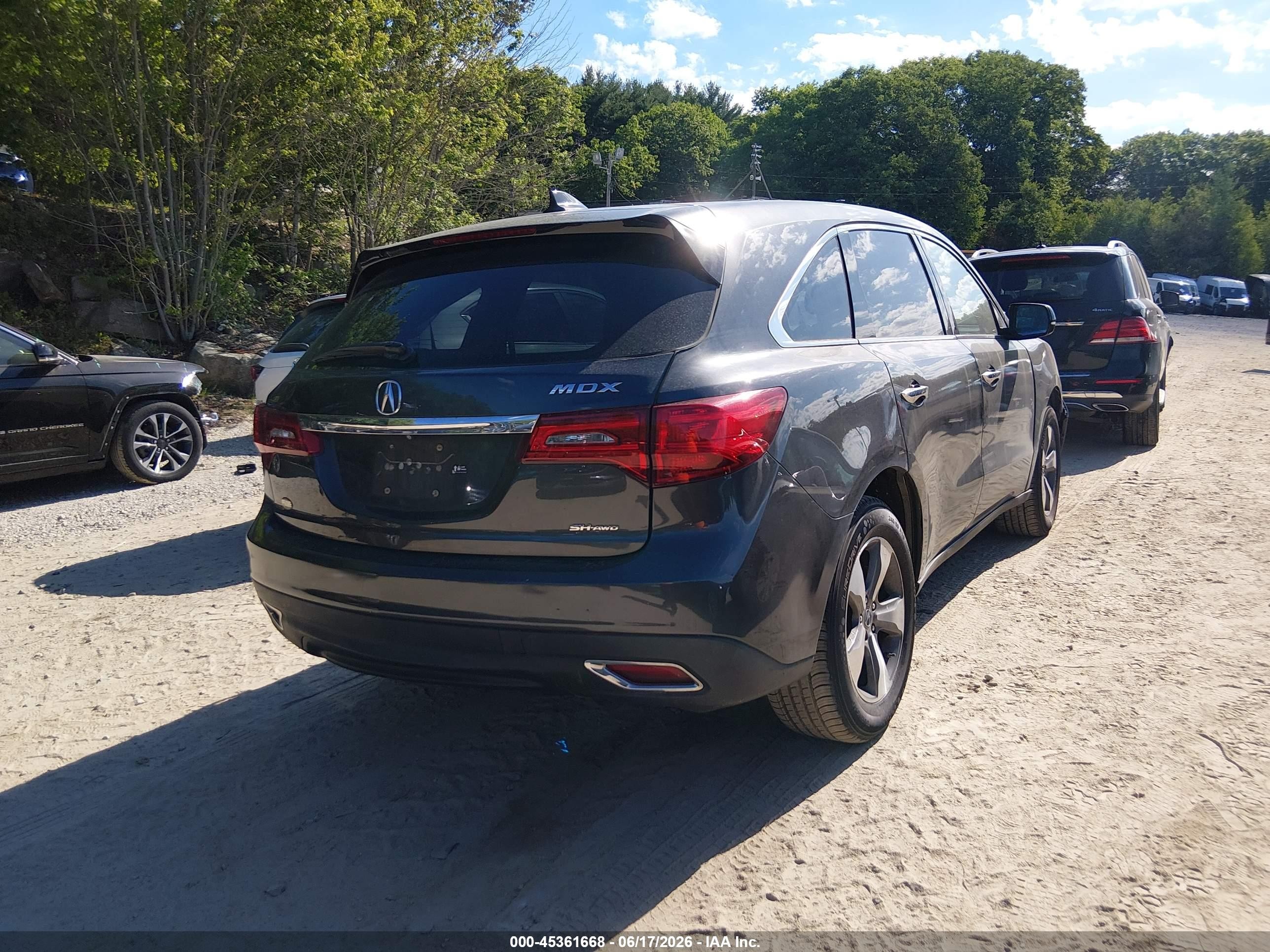 2015 Acura Mdx   Black vin: 5FRYD4H28FB014130