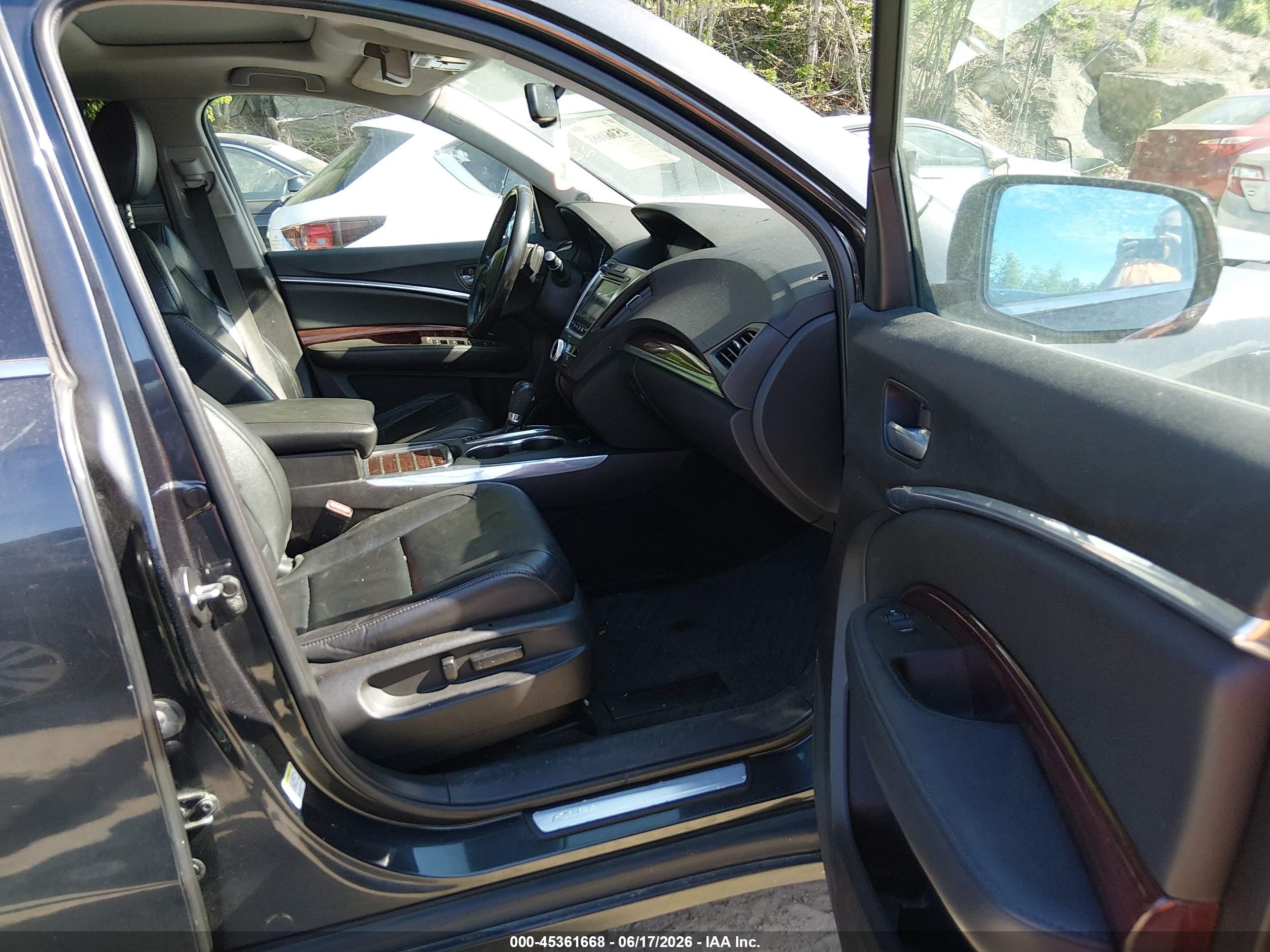 2015 Acura Mdx   Black vin: 5FRYD4H28FB014130