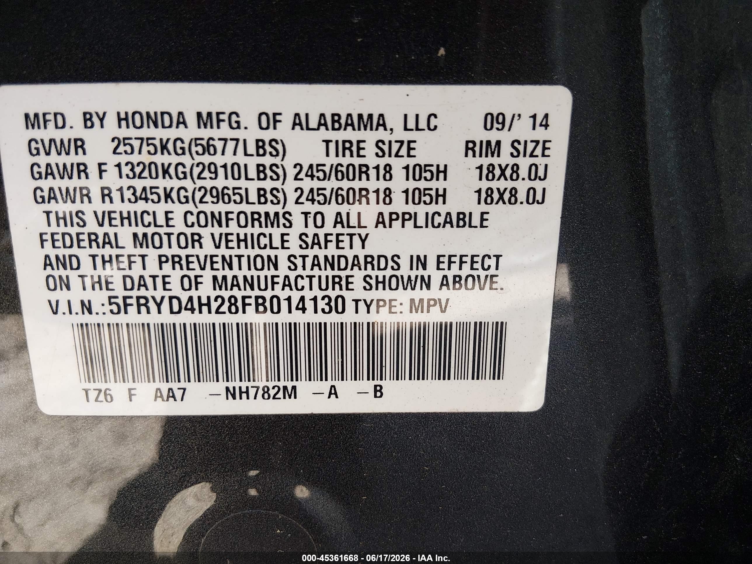 2015 Acura Mdx   Black vin: 5FRYD4H28FB014130