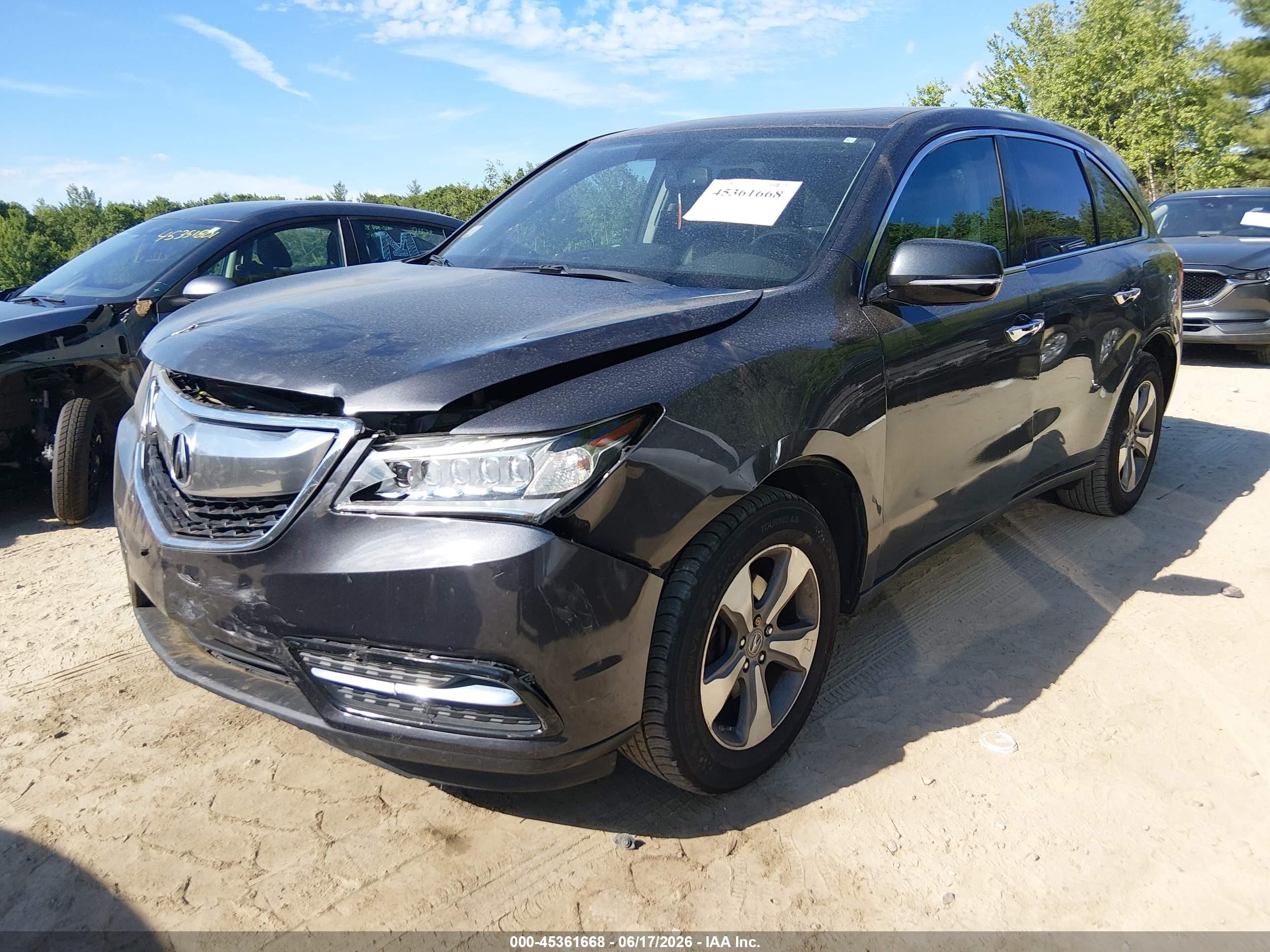 2015 Acura Mdx   Black vin: 5FRYD4H28FB014130