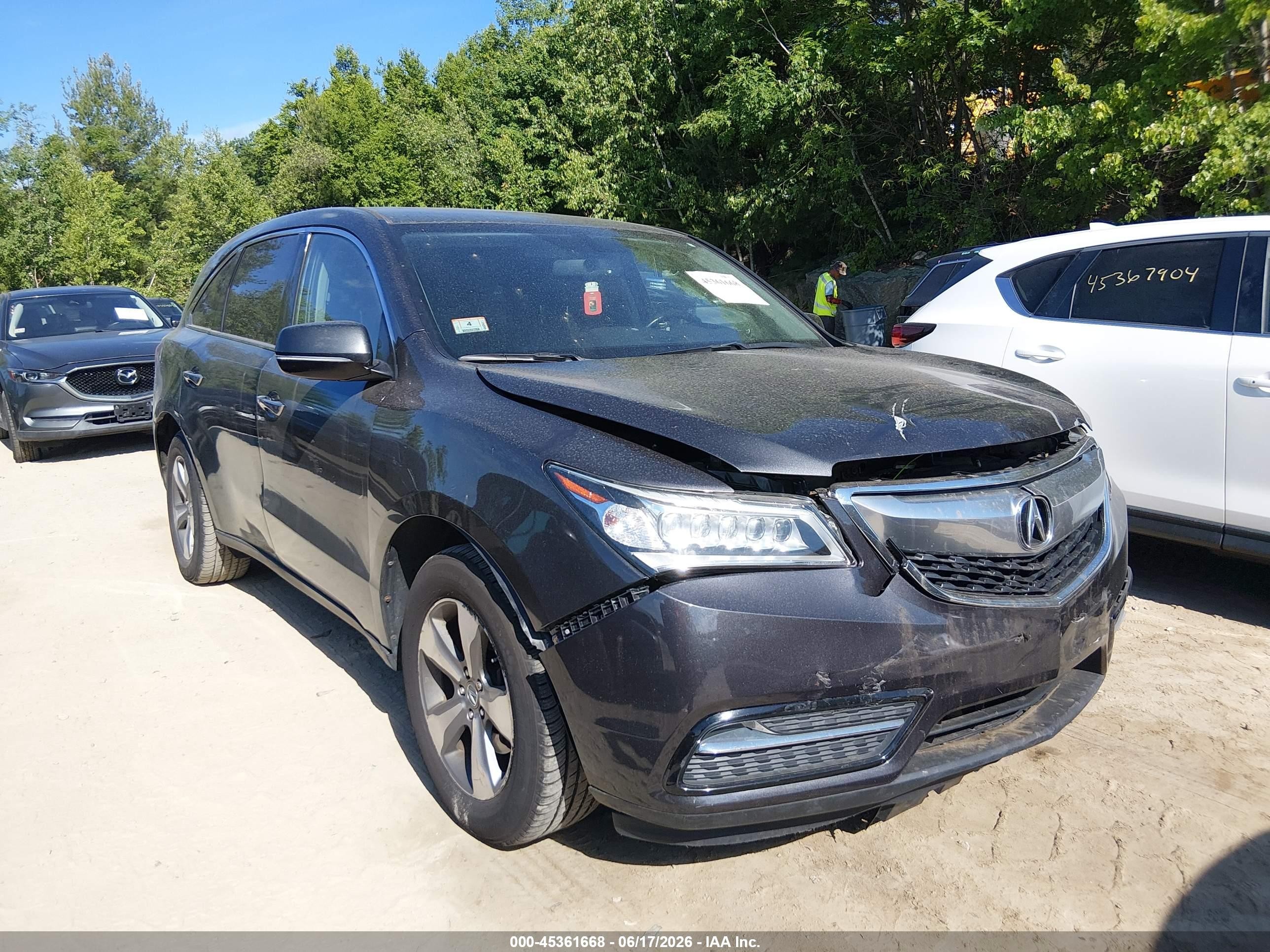 2015 Acura Mdx   Black vin: 5FRYD4H28FB014130