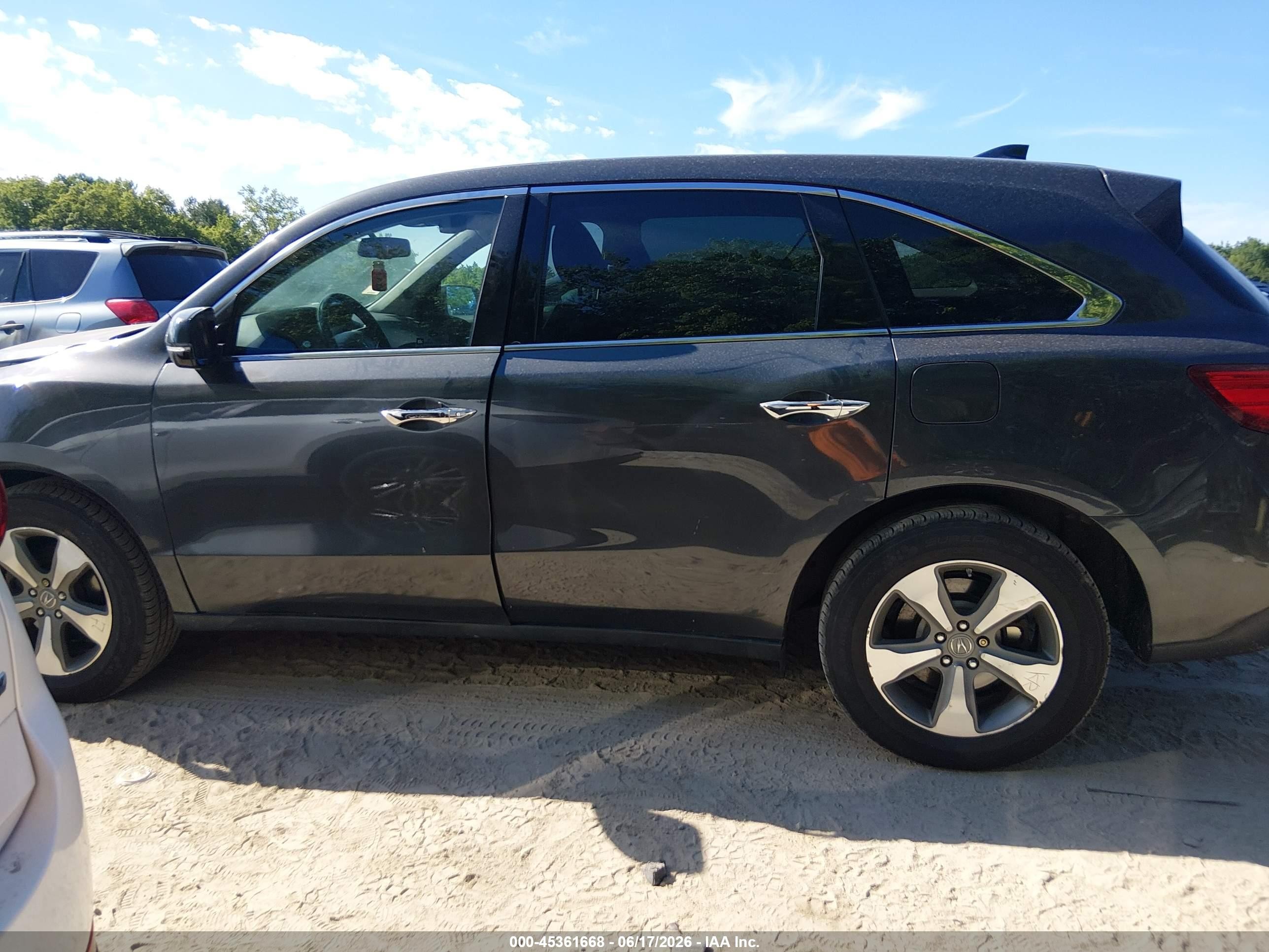 2015 Acura Mdx   Black vin: 5FRYD4H28FB014130