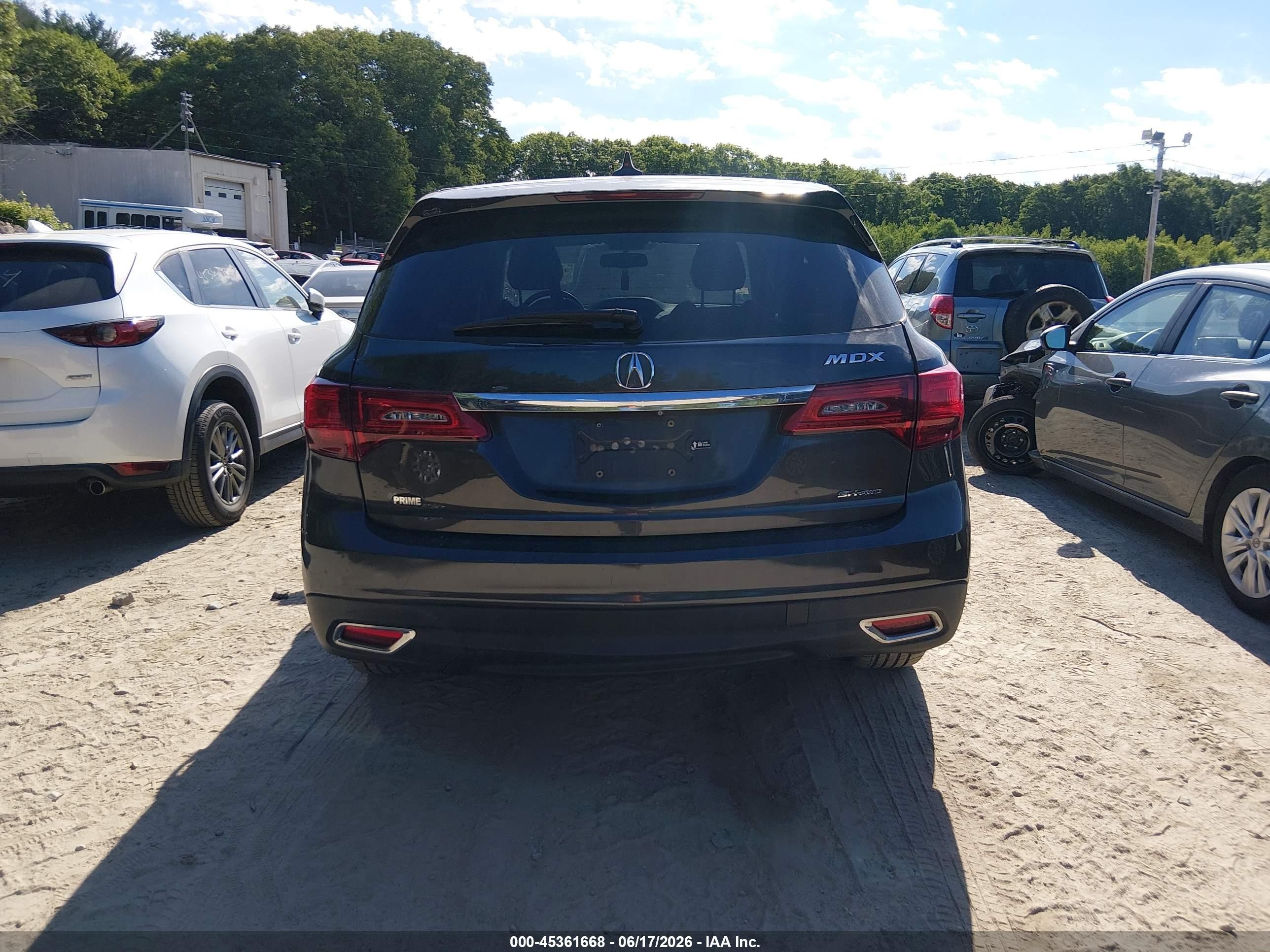 2015 Acura Mdx   Black vin: 5FRYD4H28FB014130