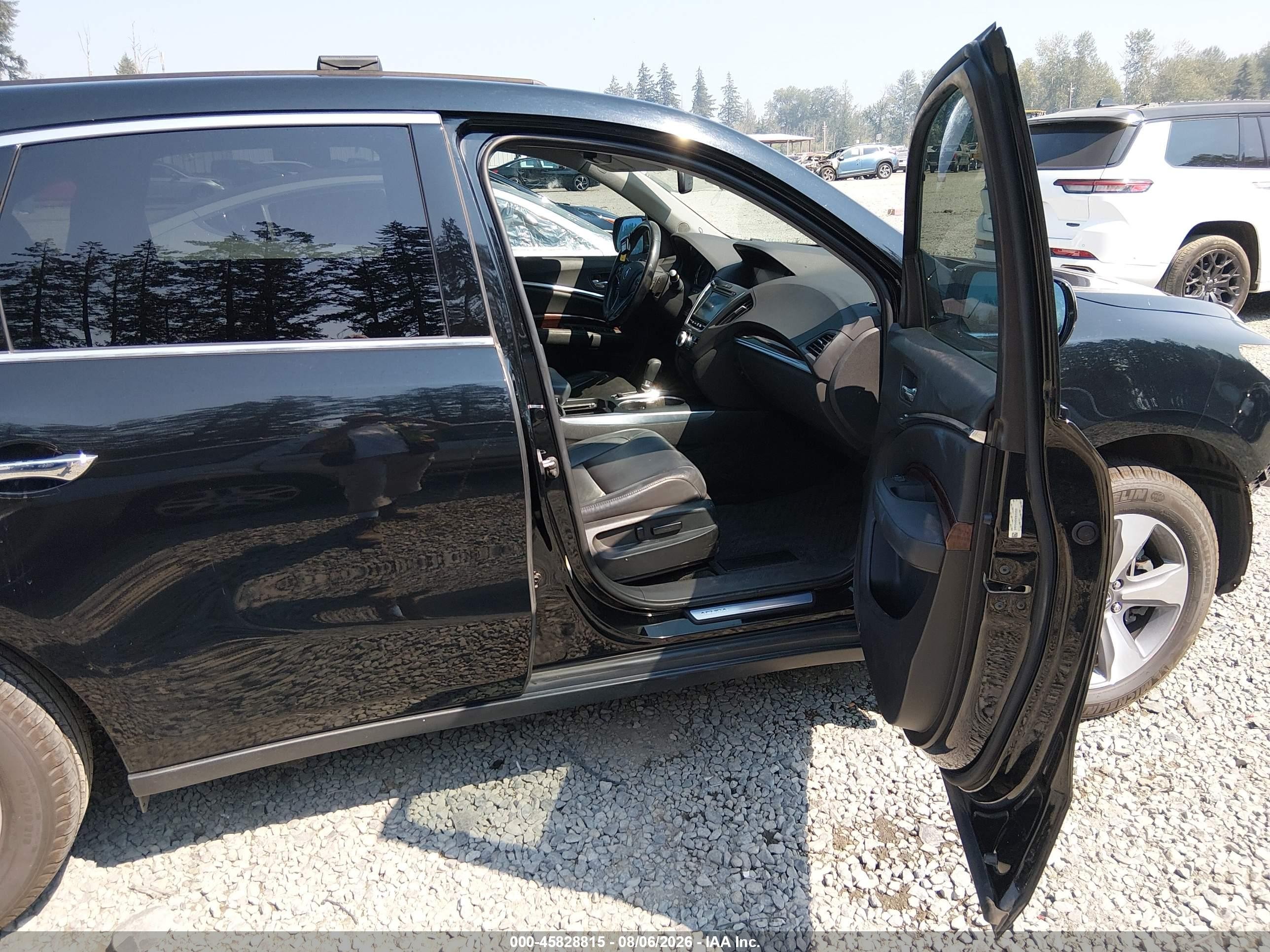 2014 Acura Mdx   Черный vin: 5FRYD4H29EB002681
