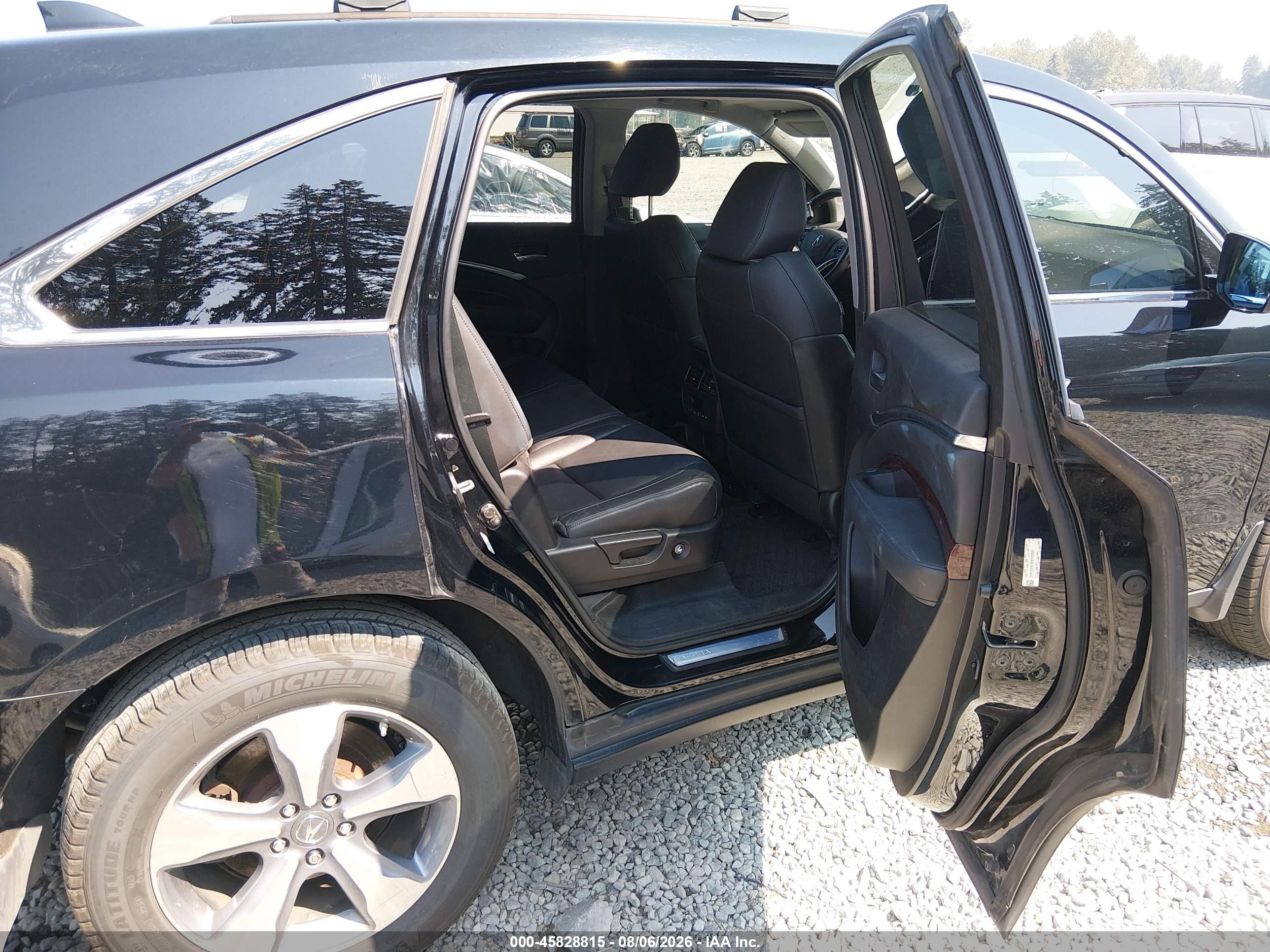 2014 Acura Mdx   Черный vin: 5FRYD4H29EB002681