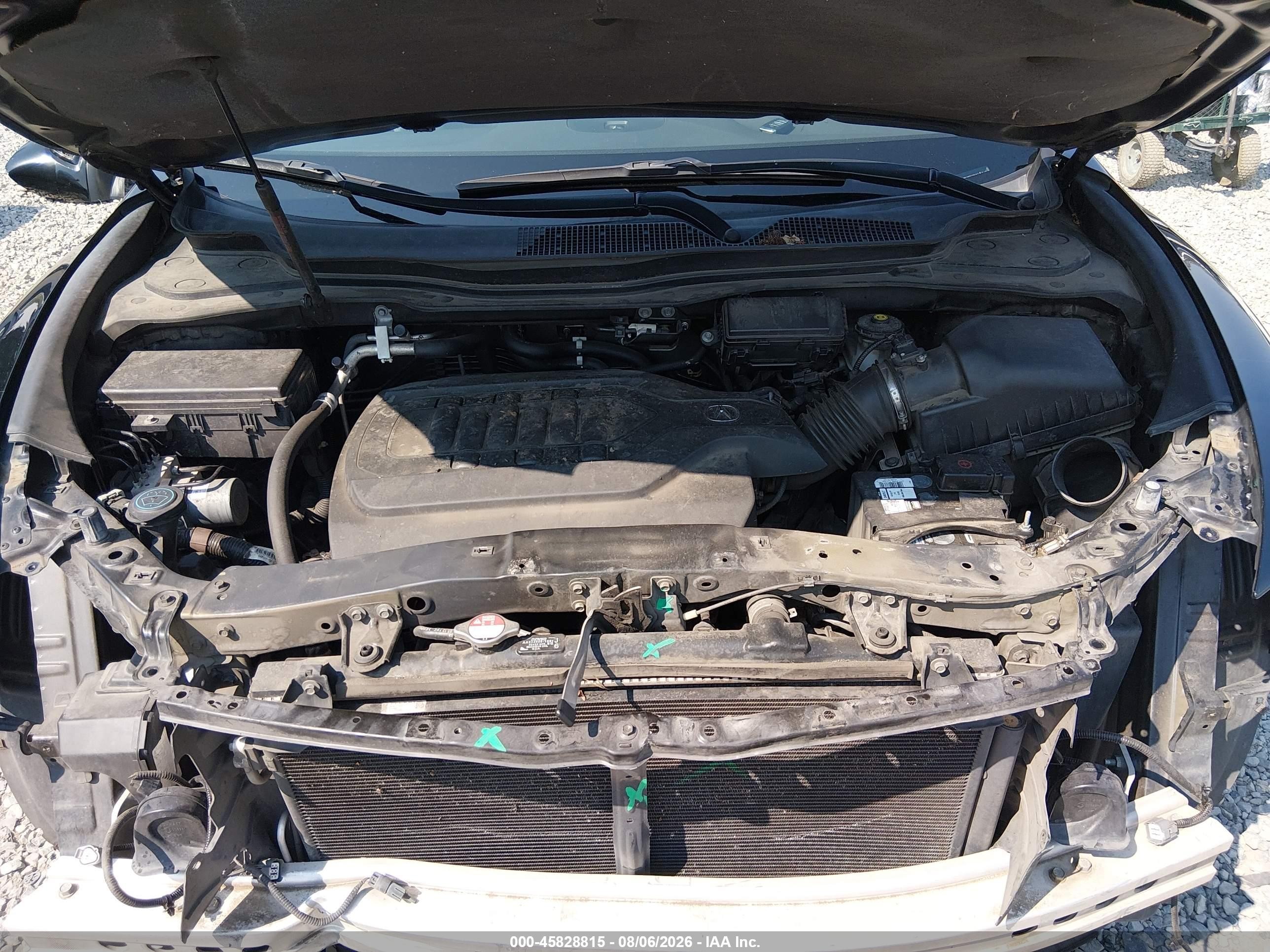 2014 Acura Mdx   Черный vin: 5FRYD4H29EB002681