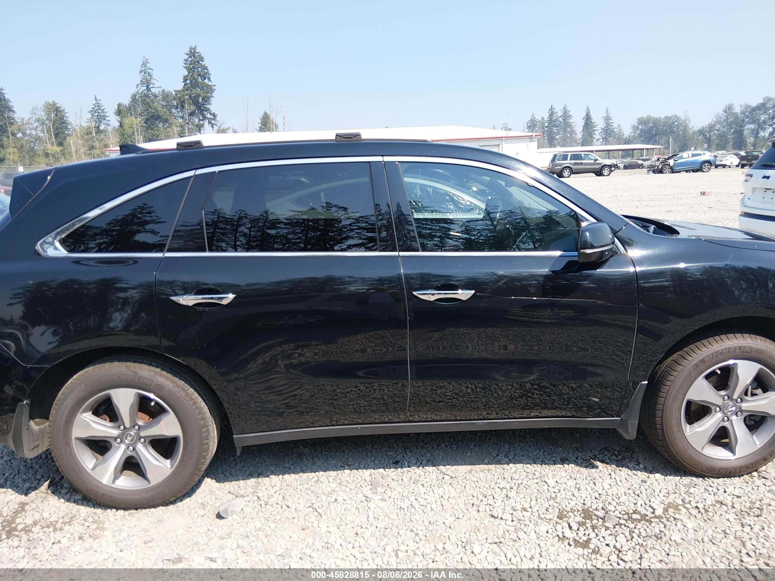 2014 Acura Mdx   Черный vin: 5FRYD4H29EB002681