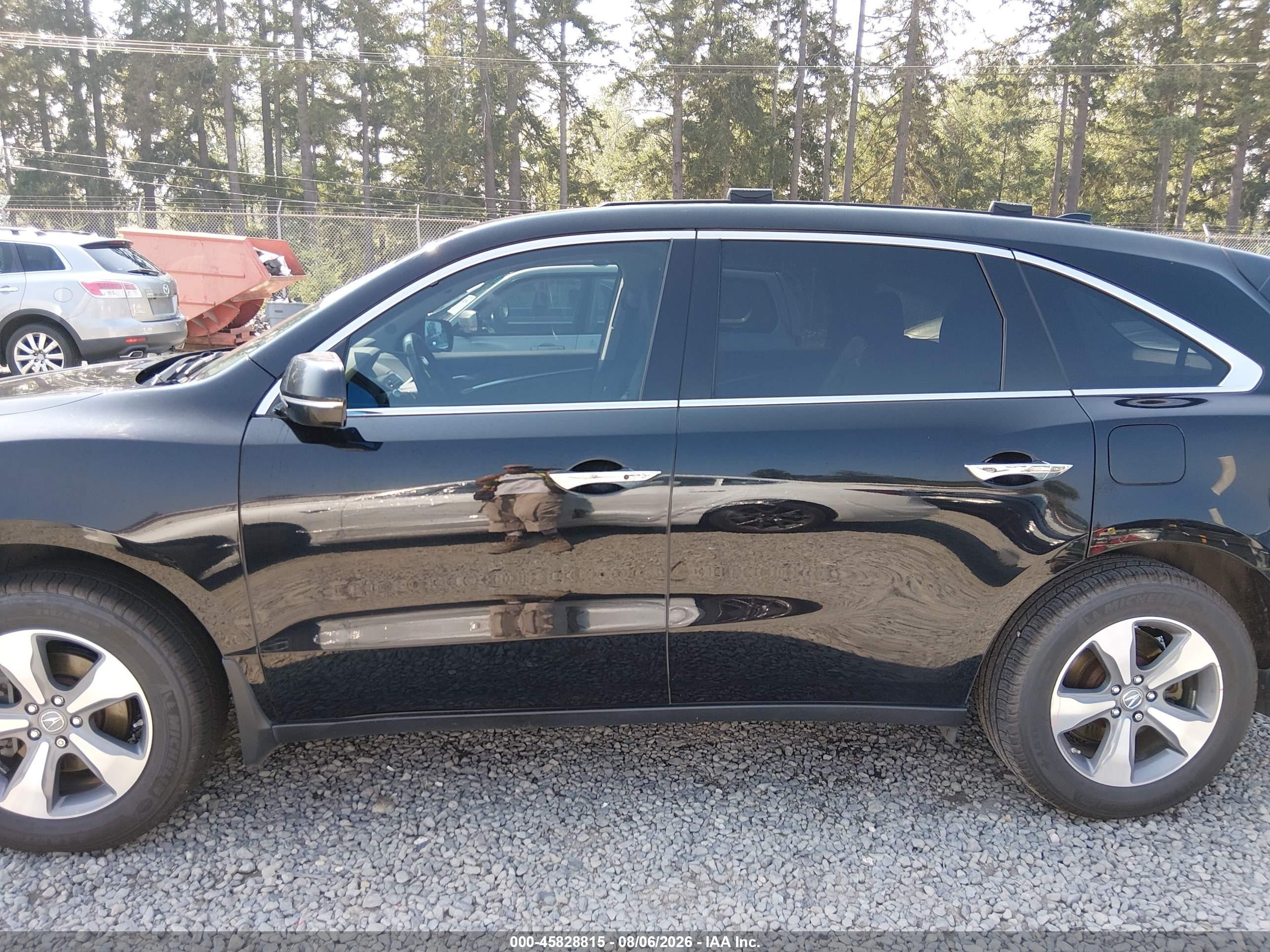 2014 Acura Mdx   Черный vin: 5FRYD4H29EB002681