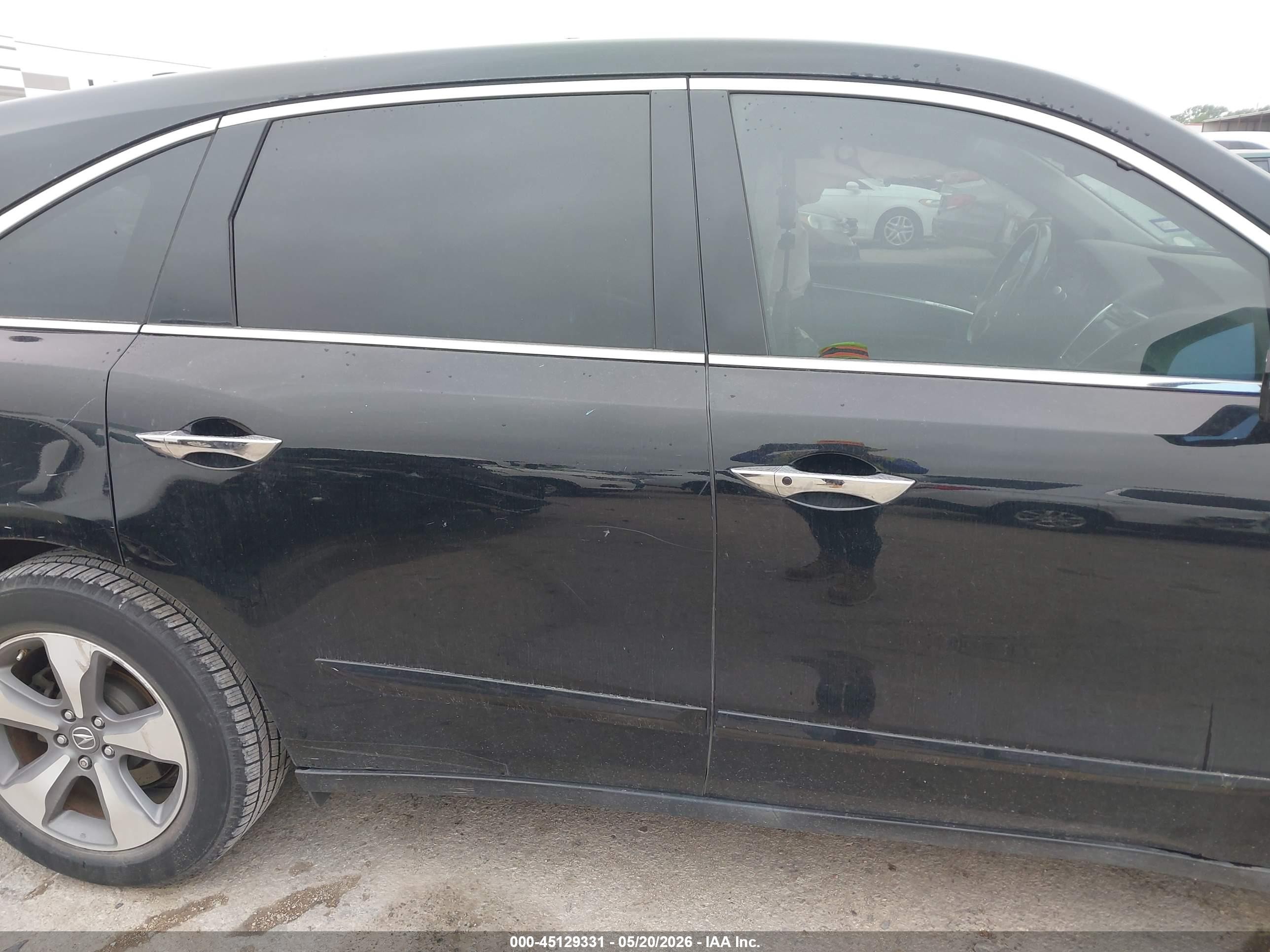 2014 Acura Mdx   Black vin: 5FRYD4H29EB008089