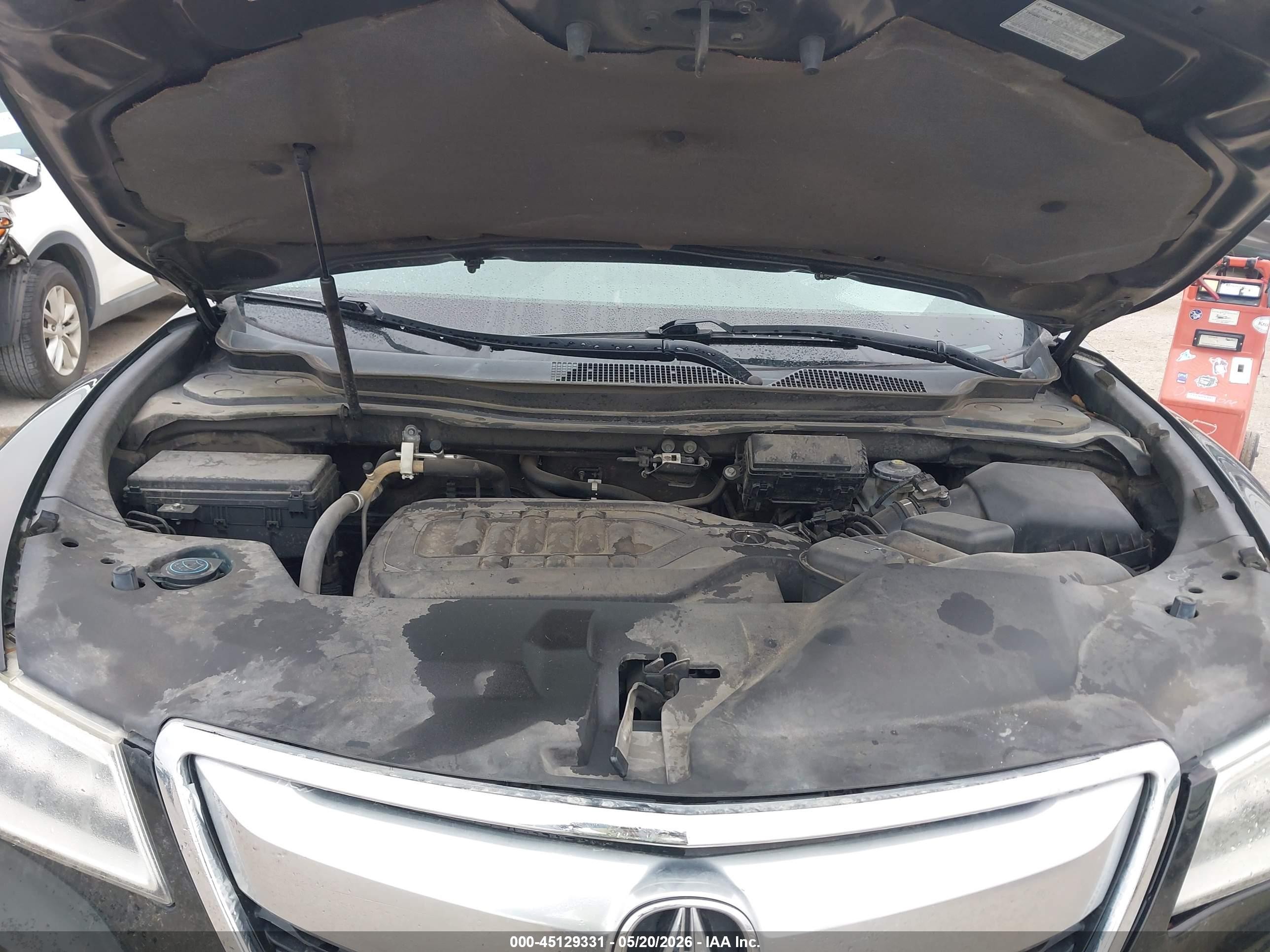 2014 Acura Mdx   Black vin: 5FRYD4H29EB008089