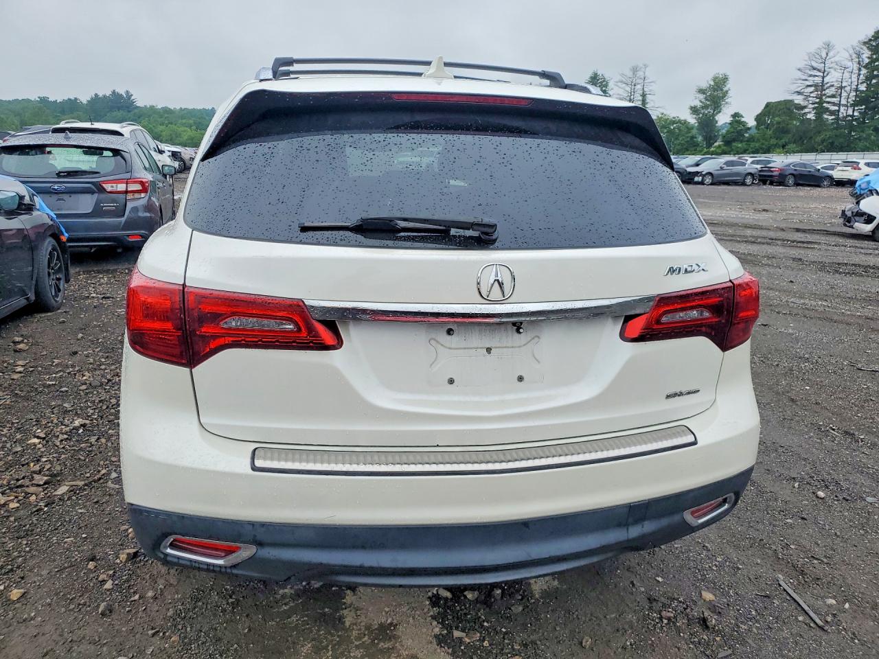 2014 Acura Mdx White vin: 5FRYD4H29EB008609