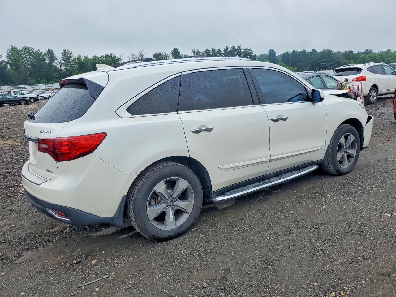 2014 Acura Mdx White vin: 5FRYD4H29EB008609