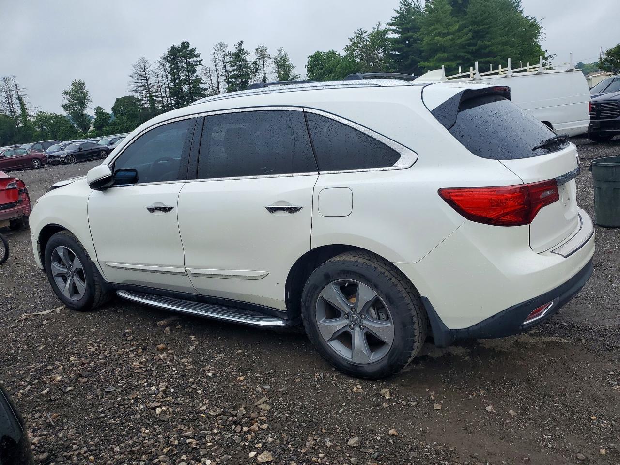 2014 Acura Mdx White vin: 5FRYD4H29EB008609
