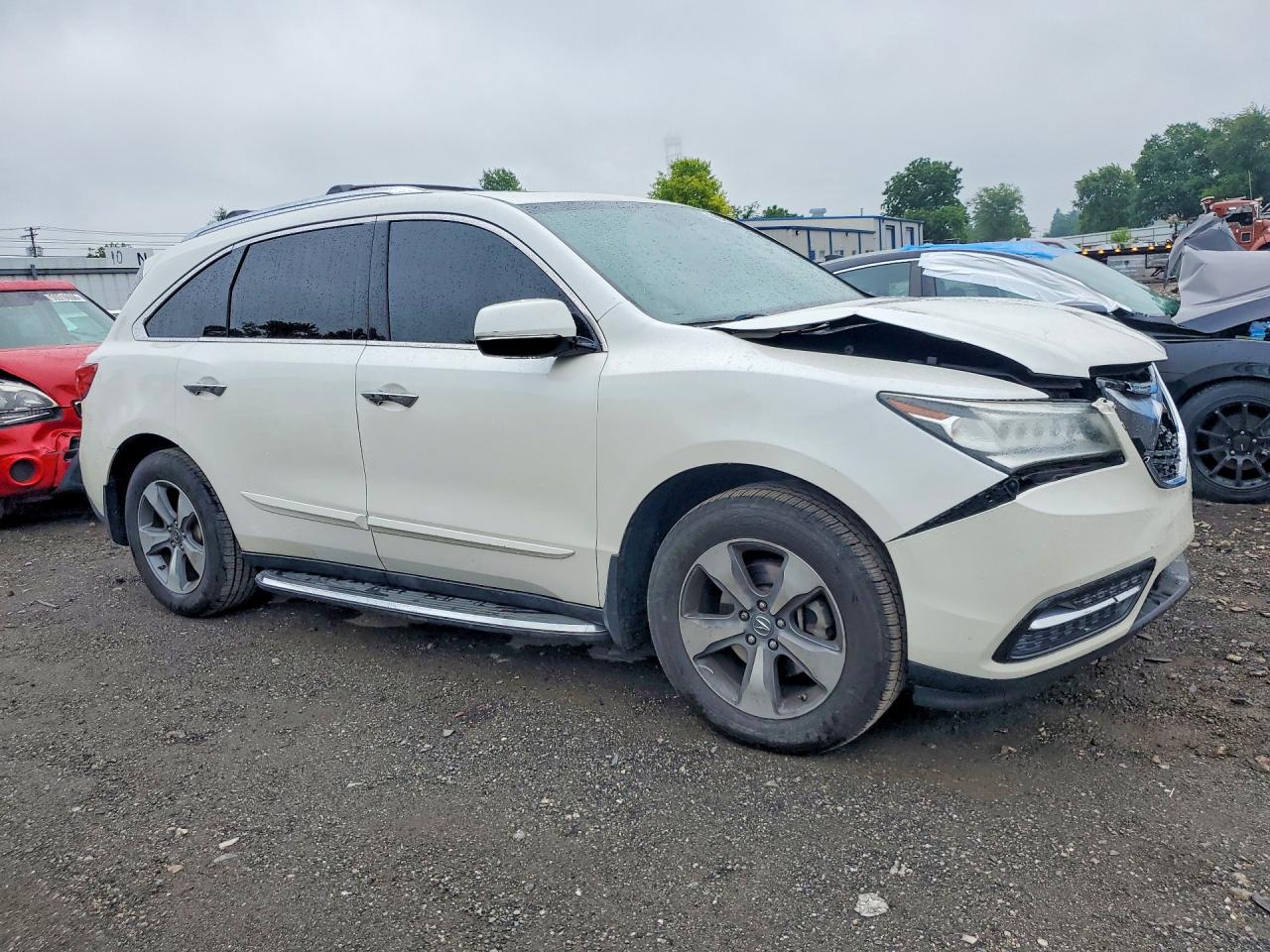 2014 Acura Mdx White vin: 5FRYD4H29EB008609