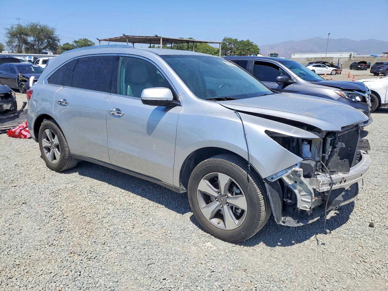 2014 Acura Mdx Gray vin: 5FRYD4H29EB025376