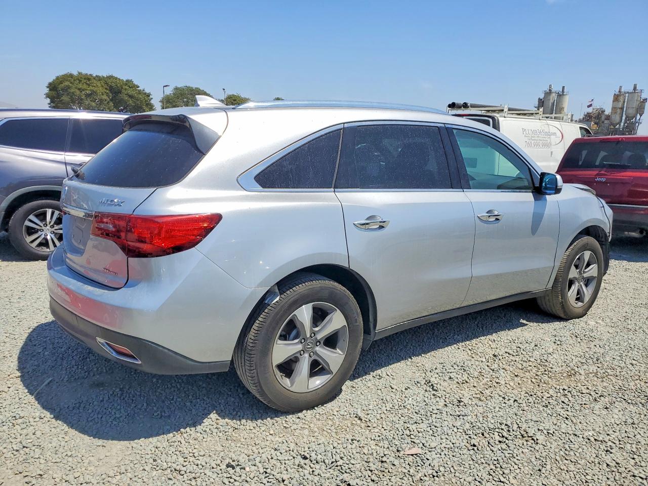 2014 Acura Mdx Gray vin: 5FRYD4H29EB025376