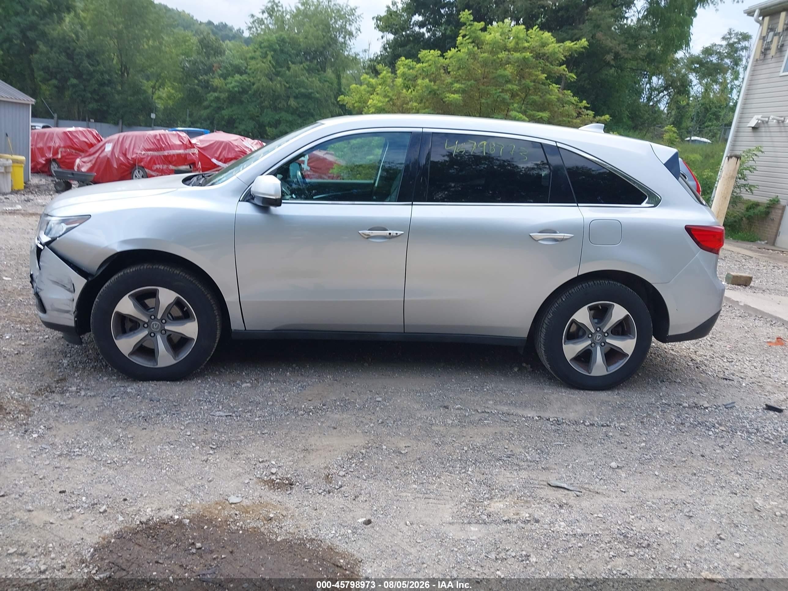 2014 Acura Mdx   Серебряный vin: 5FRYD4H29EB037818