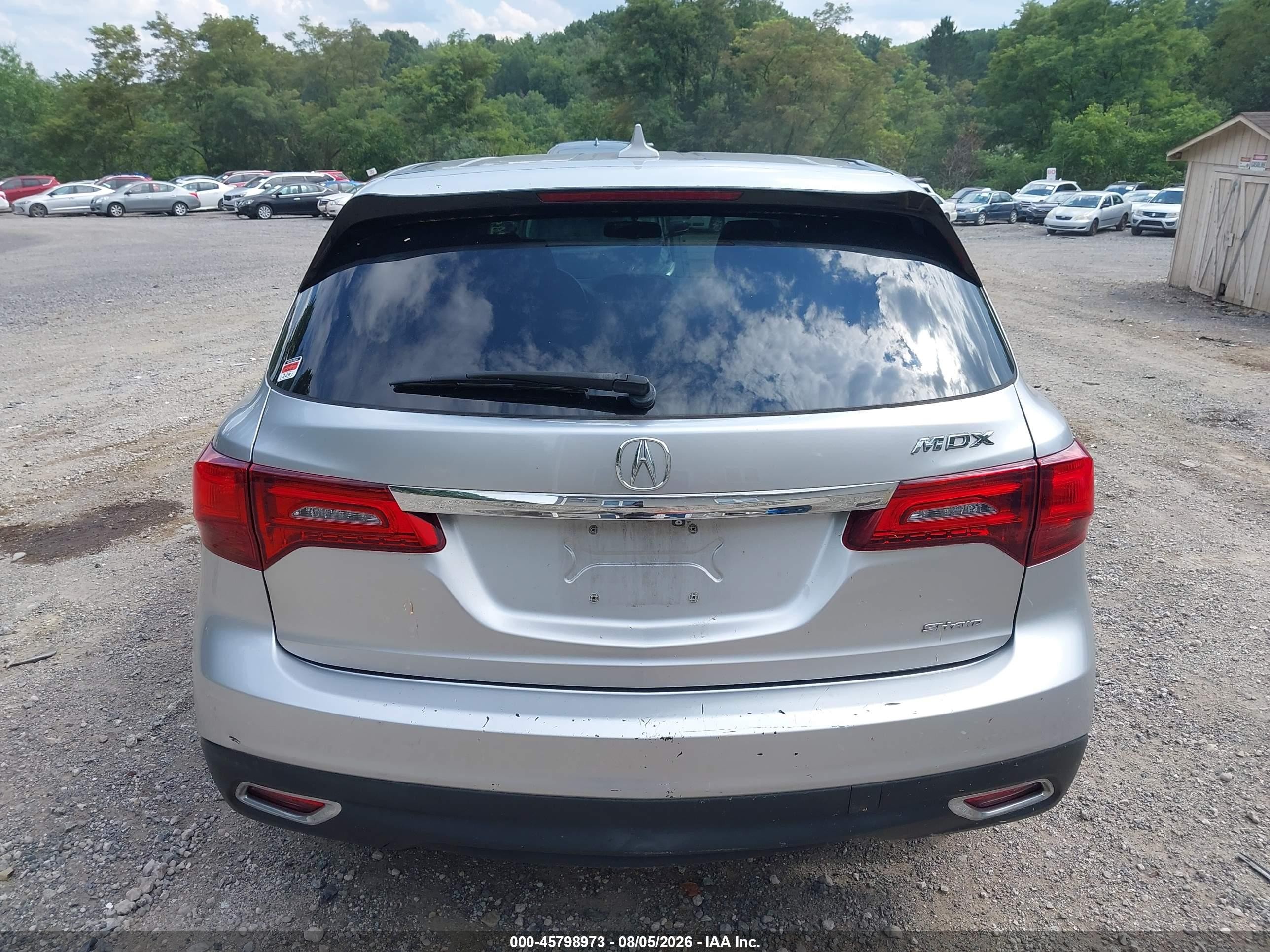 2014 Acura Mdx   Серебряный vin: 5FRYD4H29EB037818