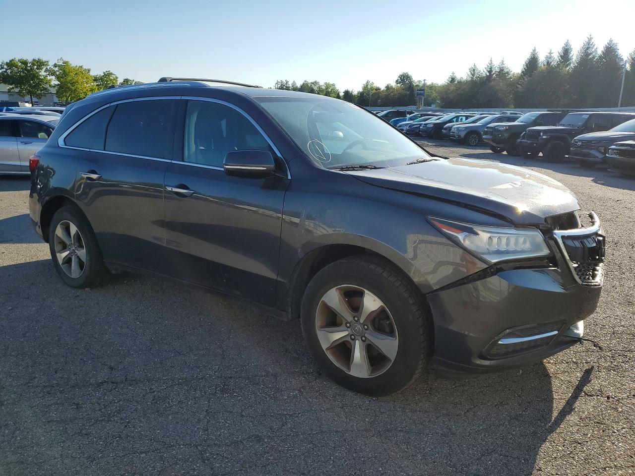 2014 Acura Mdx Charcoal vin: 5FRYD4H2XEB003886