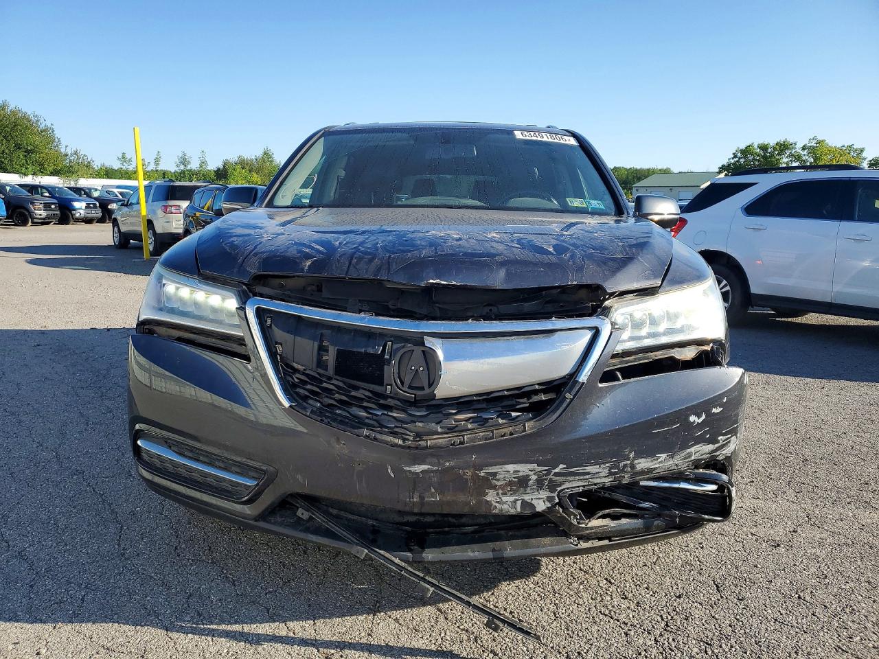 2014 Acura Mdx Charcoal vin: 5FRYD4H2XEB003886