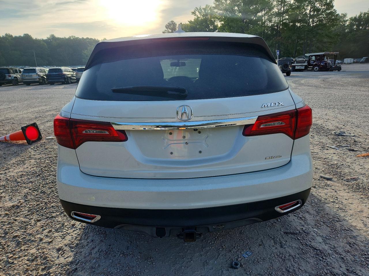 2014 Acura Mdx Белый vin: 5FRYD4H2XEB004780