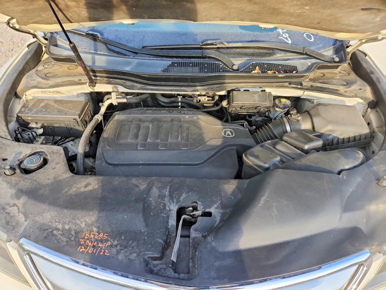 2014 Acura Mdx Белый vin: 5FRYD4H2XEB004780