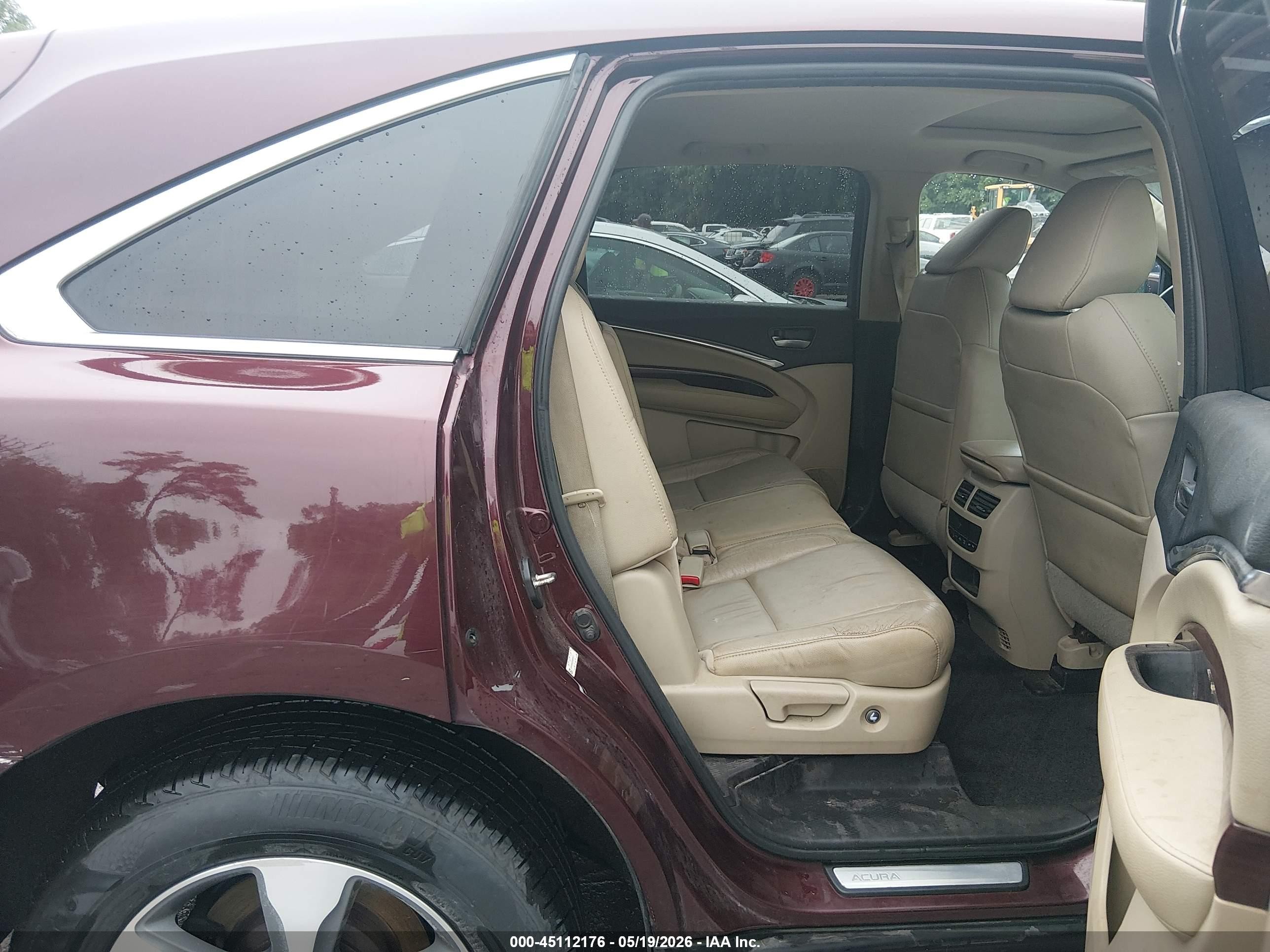2014 Acura Mdx   Burgundy vin: 5FRYD4H2XEB035513