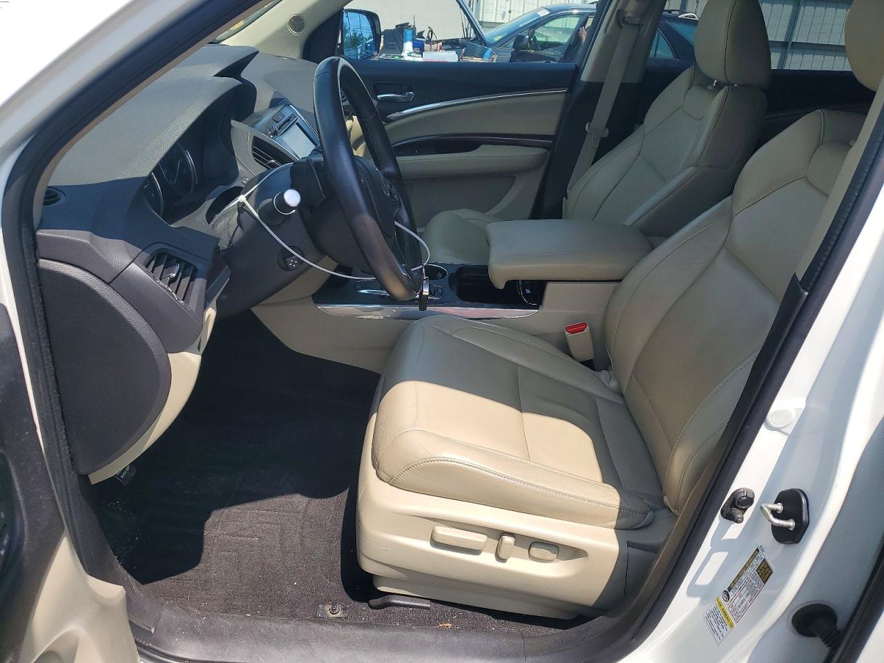 2015 Acura Mdx White vin: 5FRYD4H2XFB018714
