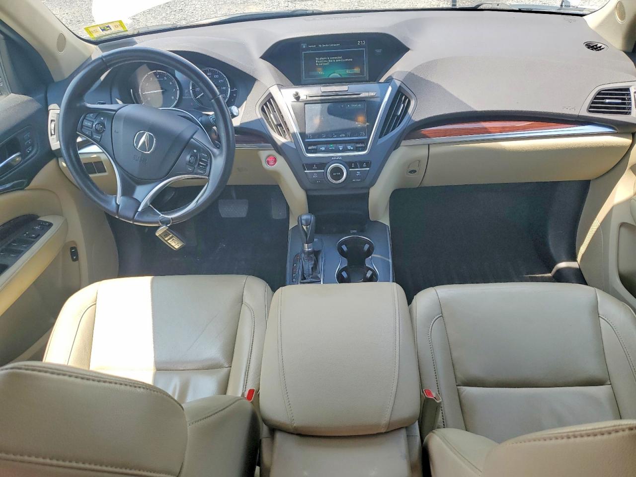 2015 Acura Mdx White vin: 5FRYD4H2XFB018714