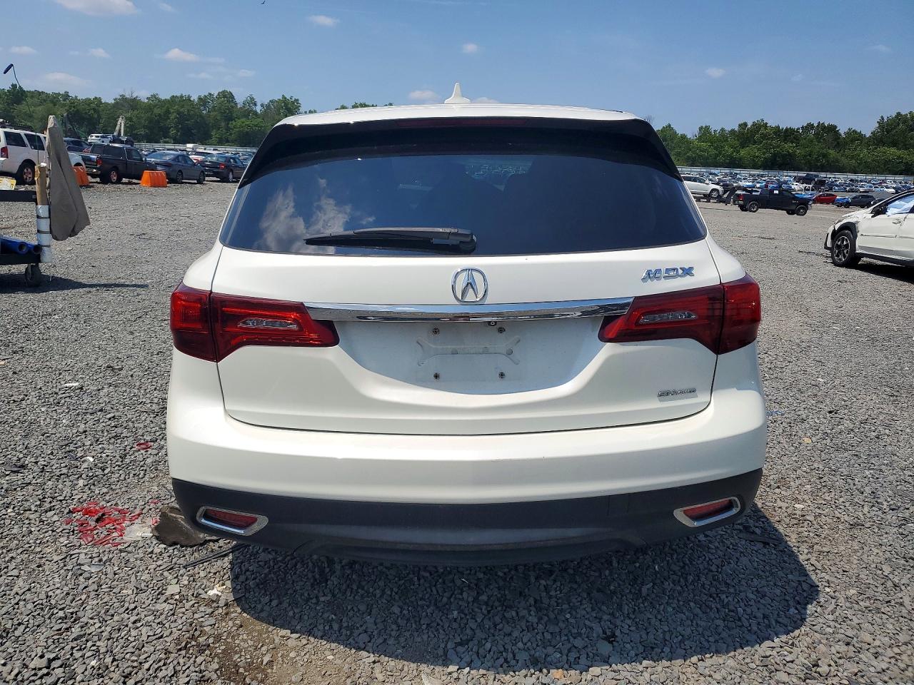 2015 Acura Mdx White vin: 5FRYD4H2XFB018714