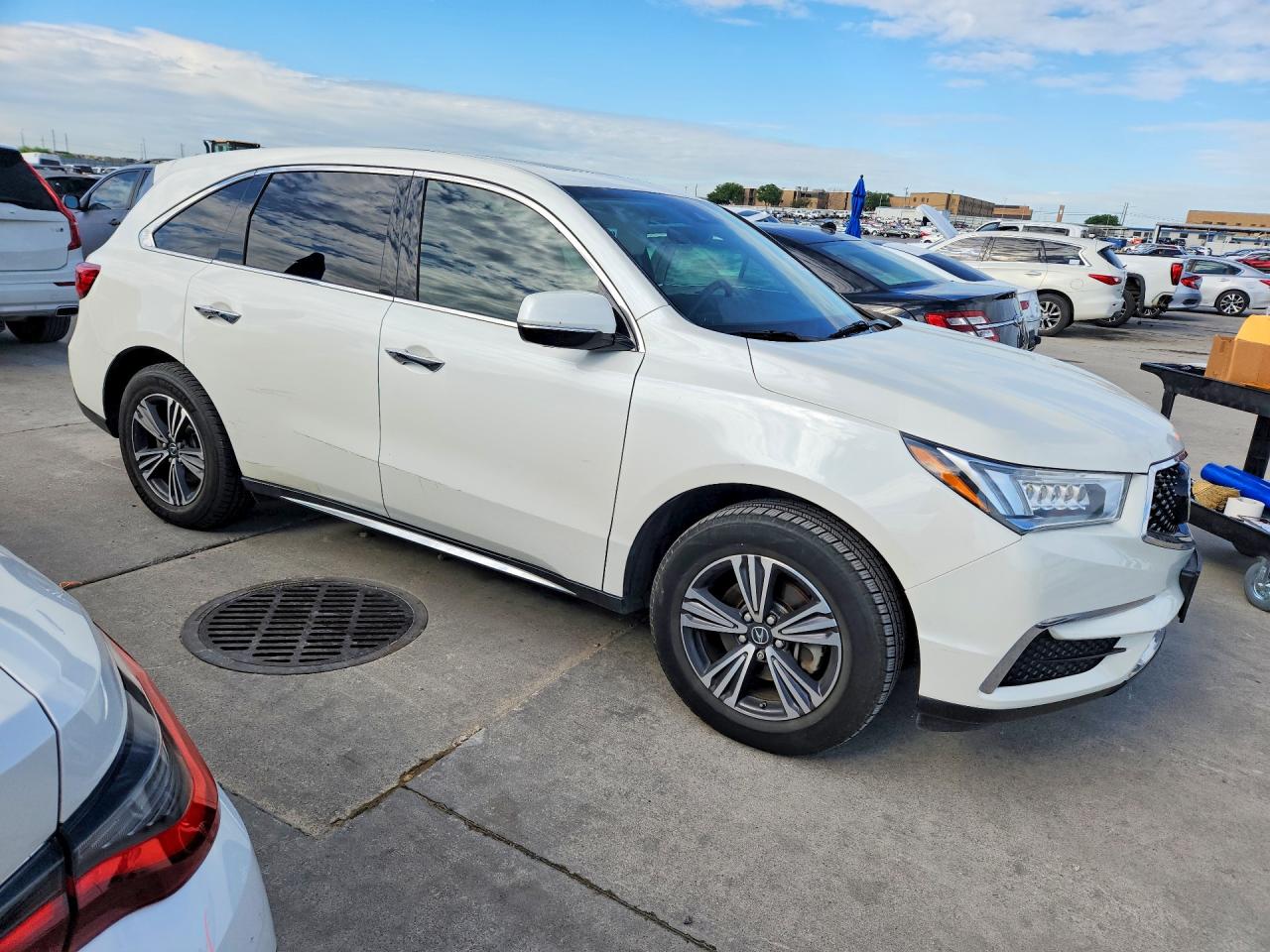 2017 Acura Mdx White vin: 5FRYD4H30HB019575