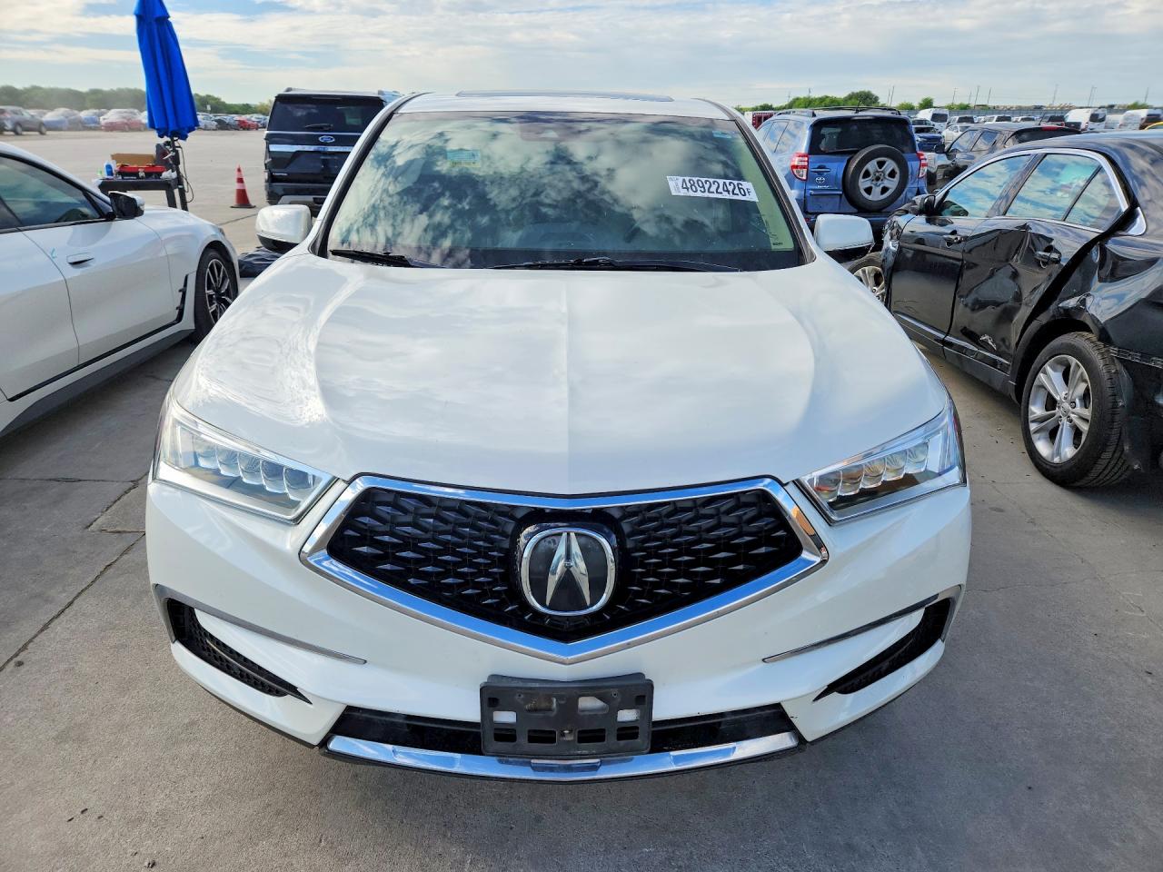 2017 Acura Mdx White vin: 5FRYD4H30HB019575