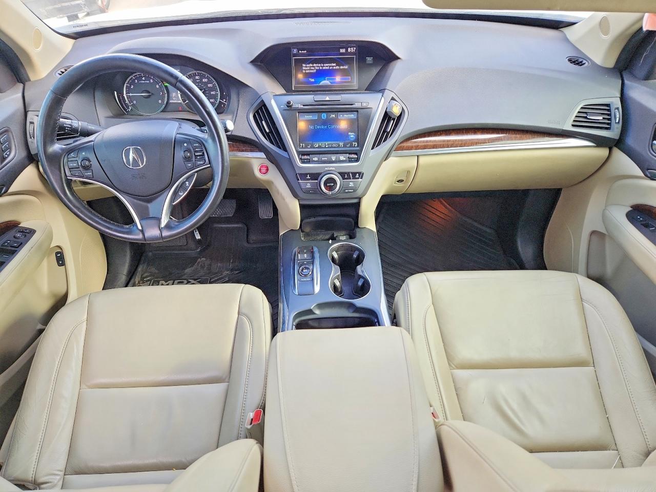 2017 Acura Mdx White vin: 5FRYD4H30HB019575