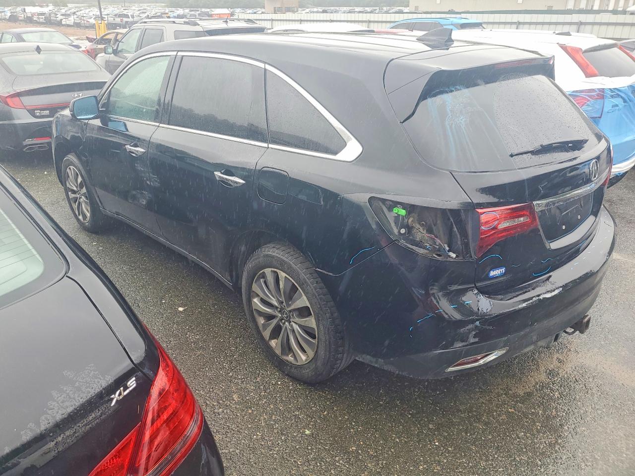 2014 Acura Mdx Technology Черный vin: 5FRYD4H40EB006488