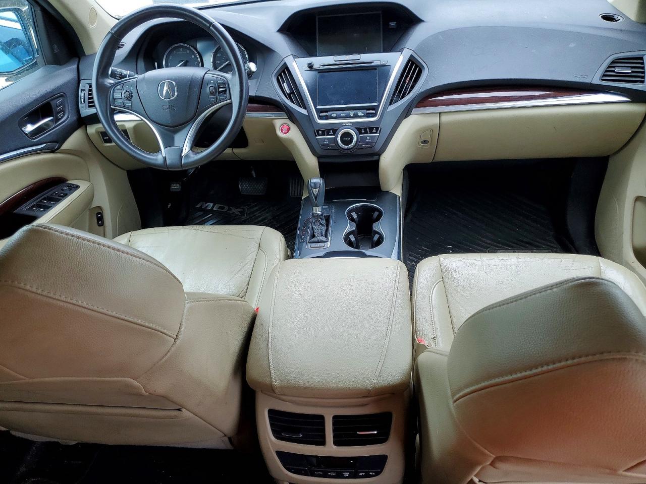 2014 Acura Mdx Technology White vin: 5FRYD4H40EB007480