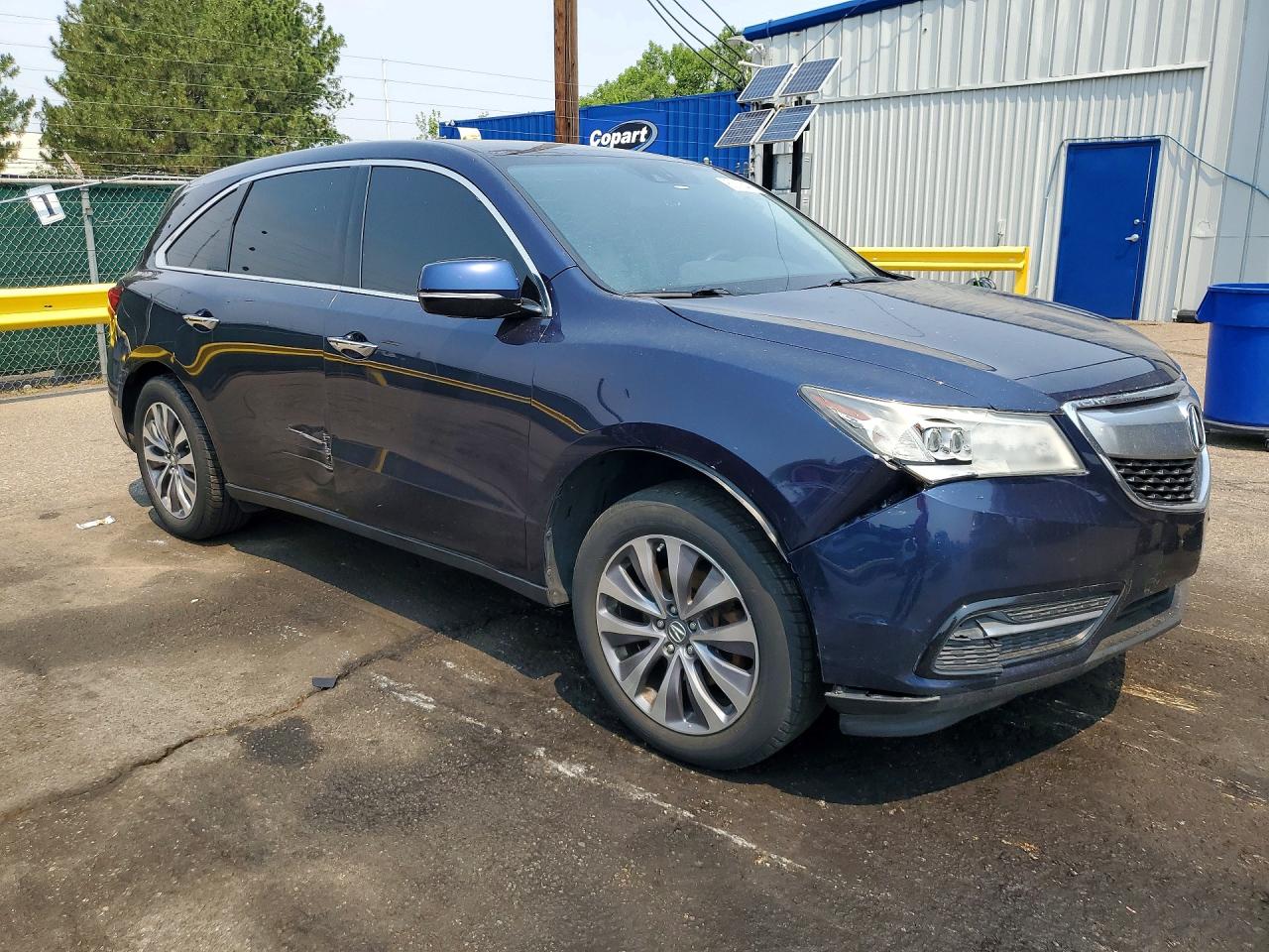 2014 Acura Mdx Technology Blue vin: 5FRYD4H40EB018026
