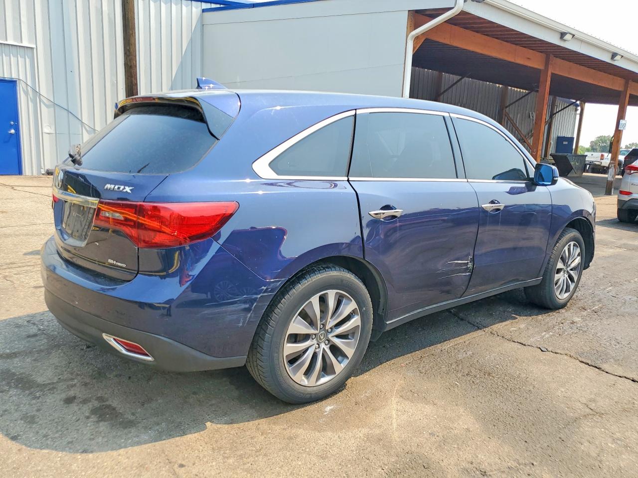 2014 Acura Mdx Technology Blue vin: 5FRYD4H40EB018026