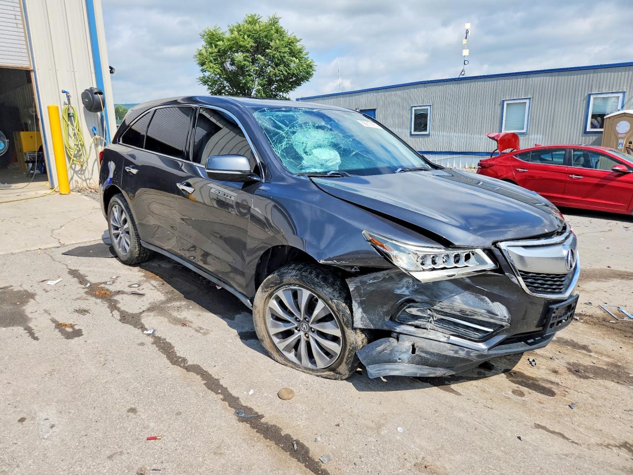 2014 Acura Mdx Technology Gray vin: 5FRYD4H40EB027521