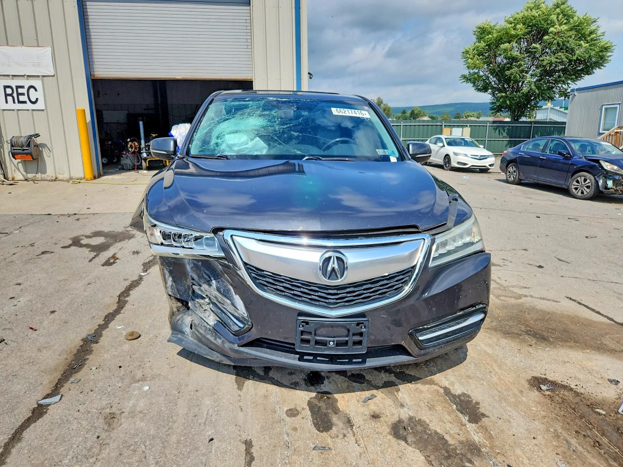 2014 Acura Mdx Technology Gray vin: 5FRYD4H40EB027521