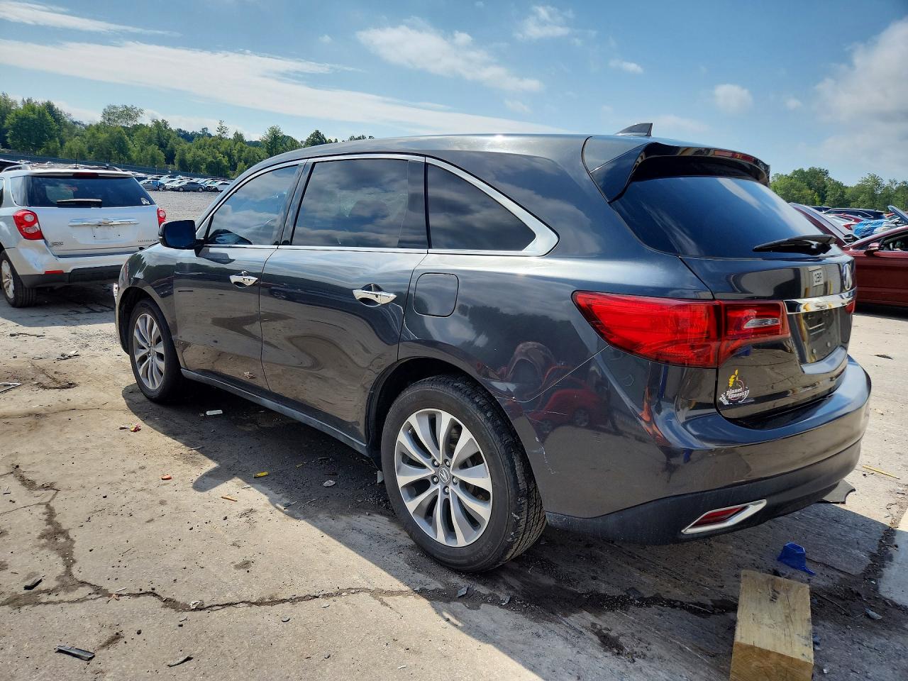 2014 Acura Mdx Technology Gray vin: 5FRYD4H40EB027521