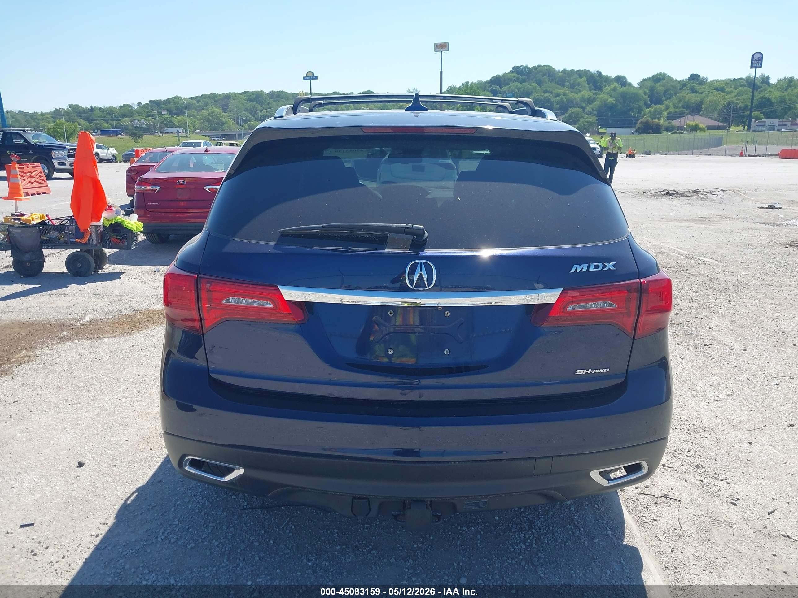 2014 Acura Mdx Technology Package Blue vin: 5FRYD4H40EB027566