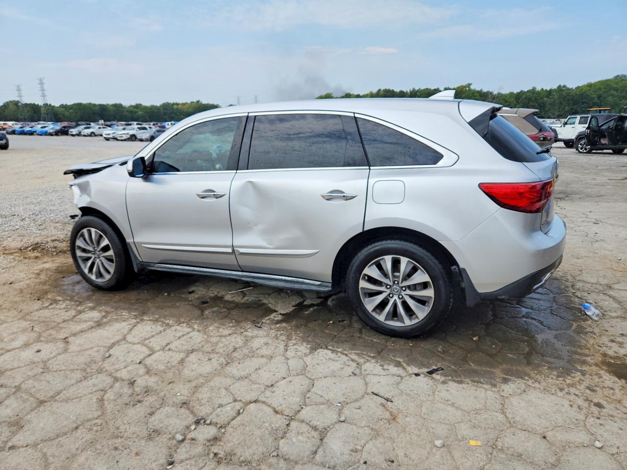 2014 Acura Mdx Technology Silver vin: 5FRYD4H40EB028300