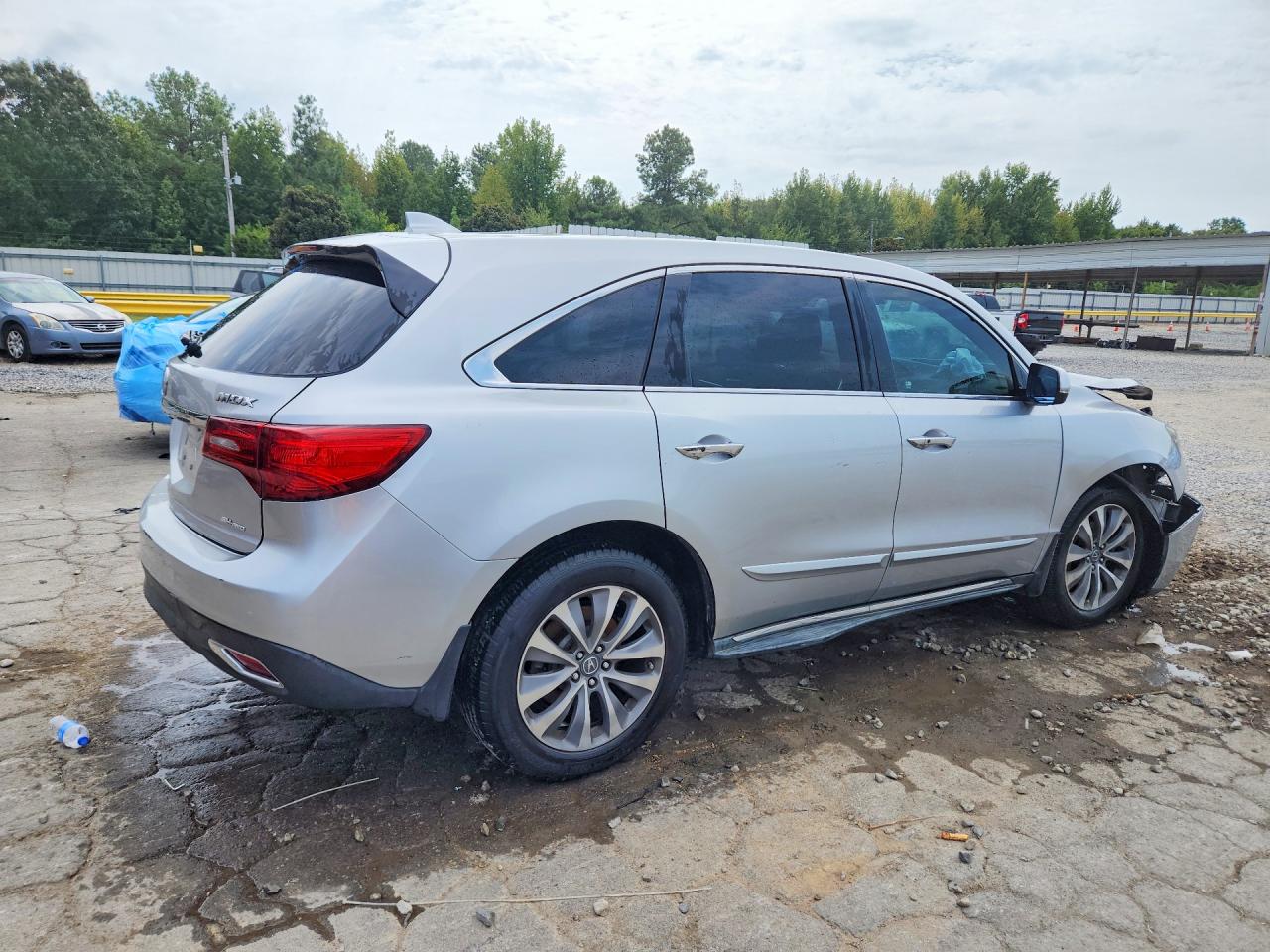 2014 Acura Mdx Technology Silver vin: 5FRYD4H40EB028300