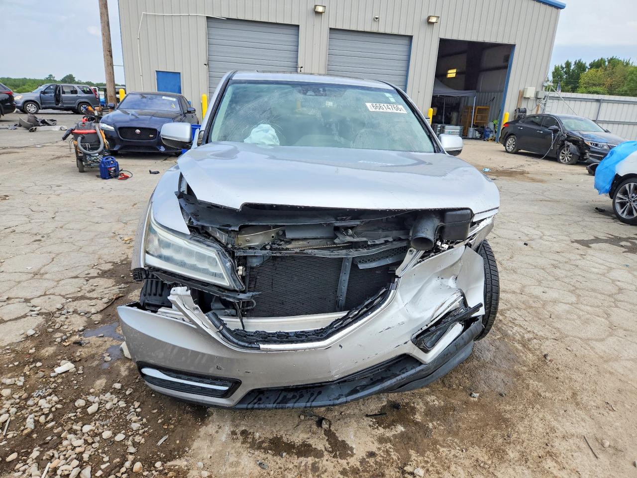 2014 Acura Mdx Technology Silver vin: 5FRYD4H40EB028300