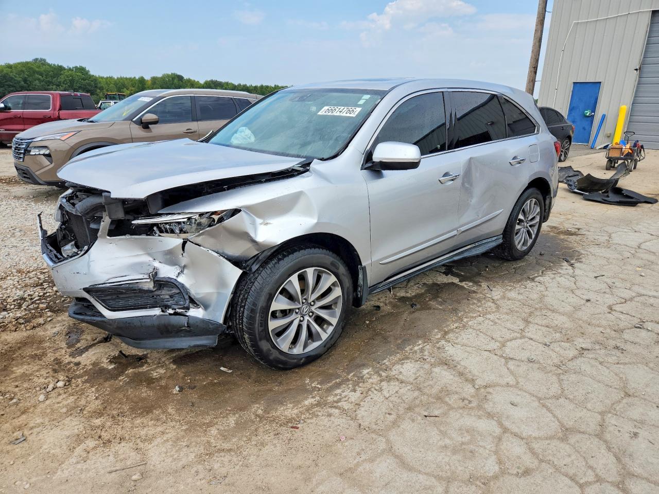 2014 Acura Mdx Technology Silver vin: 5FRYD4H40EB028300